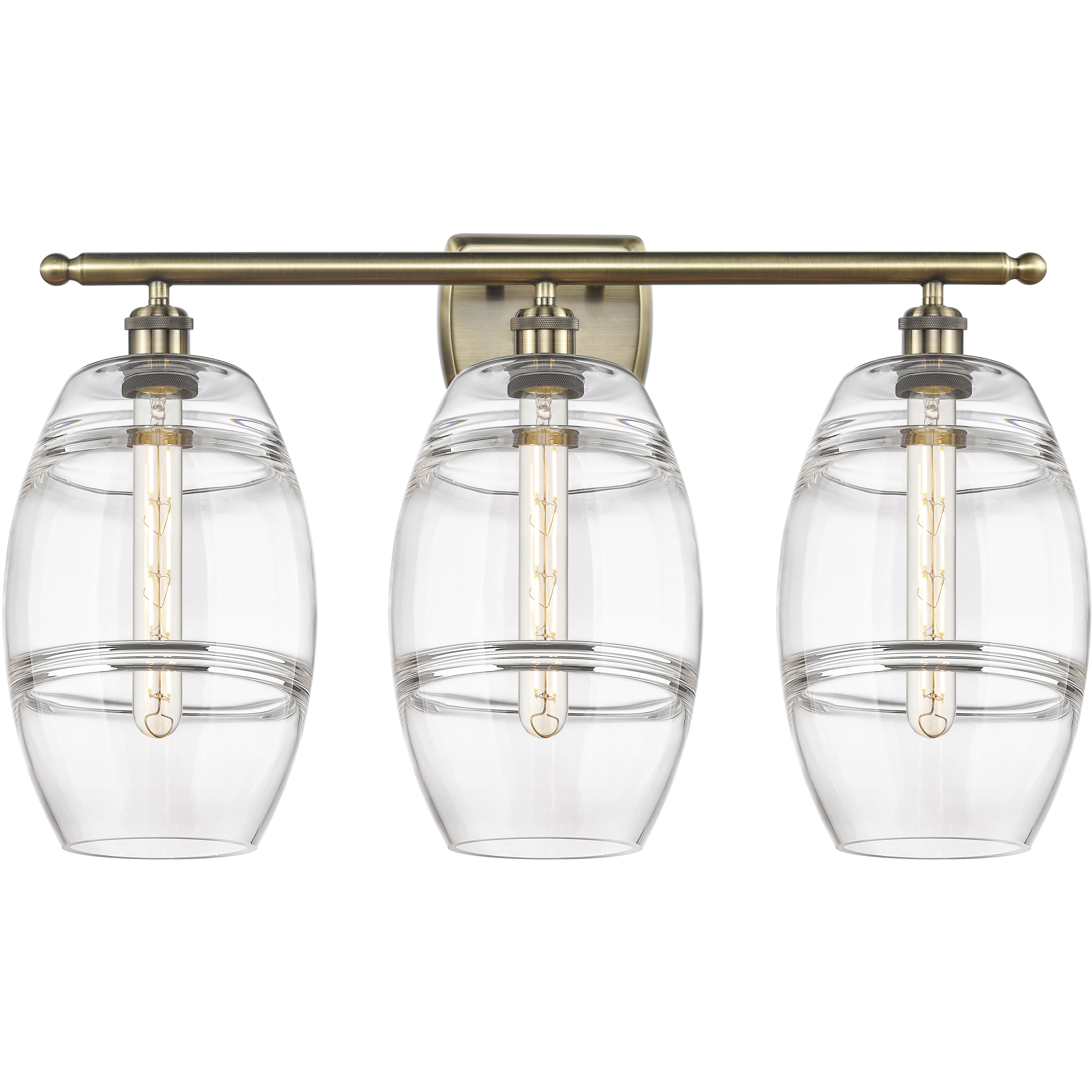 Ballston Vaz 3 Light 28 inch Antique Brass Bath Vanity Light Wall Light