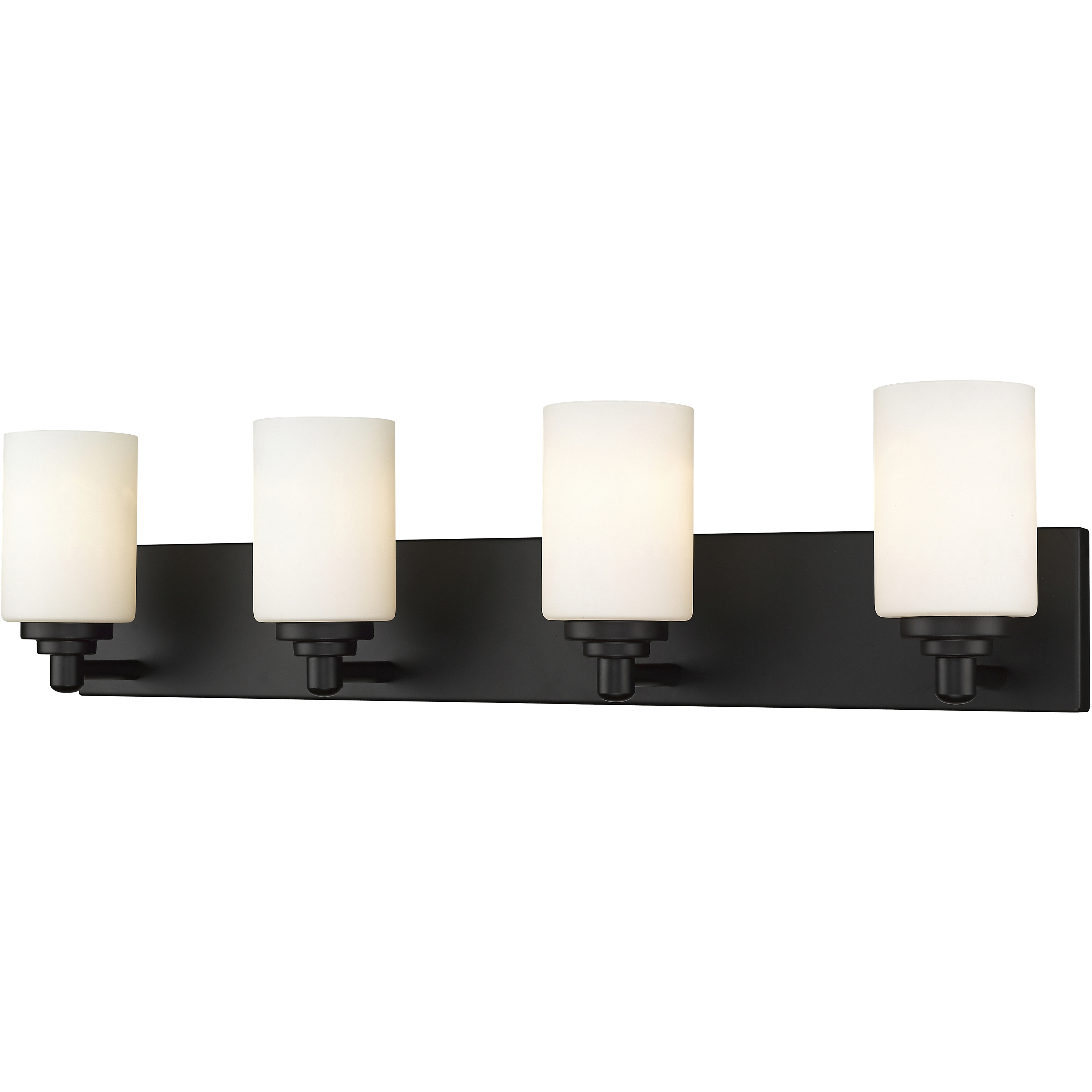 Soledad 4 Light 31.5 inch Matte Black Vanity Wall Light