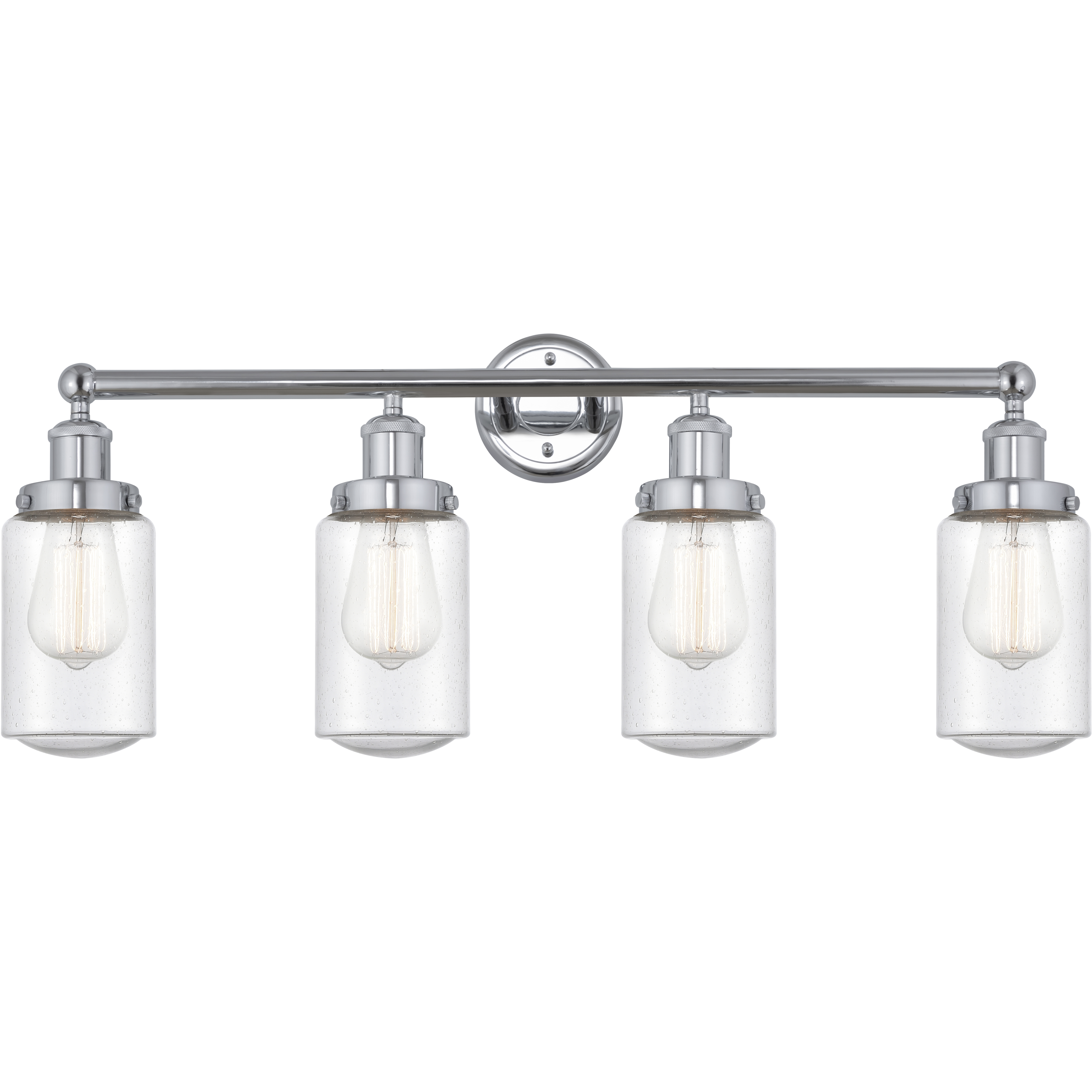 Dover 4 Light 33.5 inch Polished Chrome Bath Vanity Light Wall Light