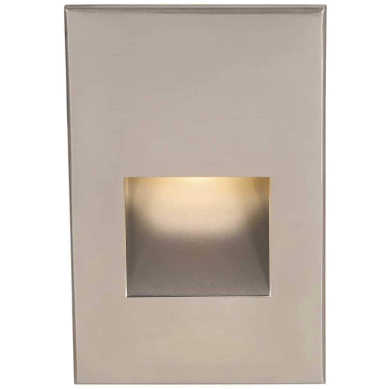 WAC 120V Step Light LED 1.5 inch Brushed Nickel ADA Step and Wall Light in 3000K Warm White LED, WAC Lighting