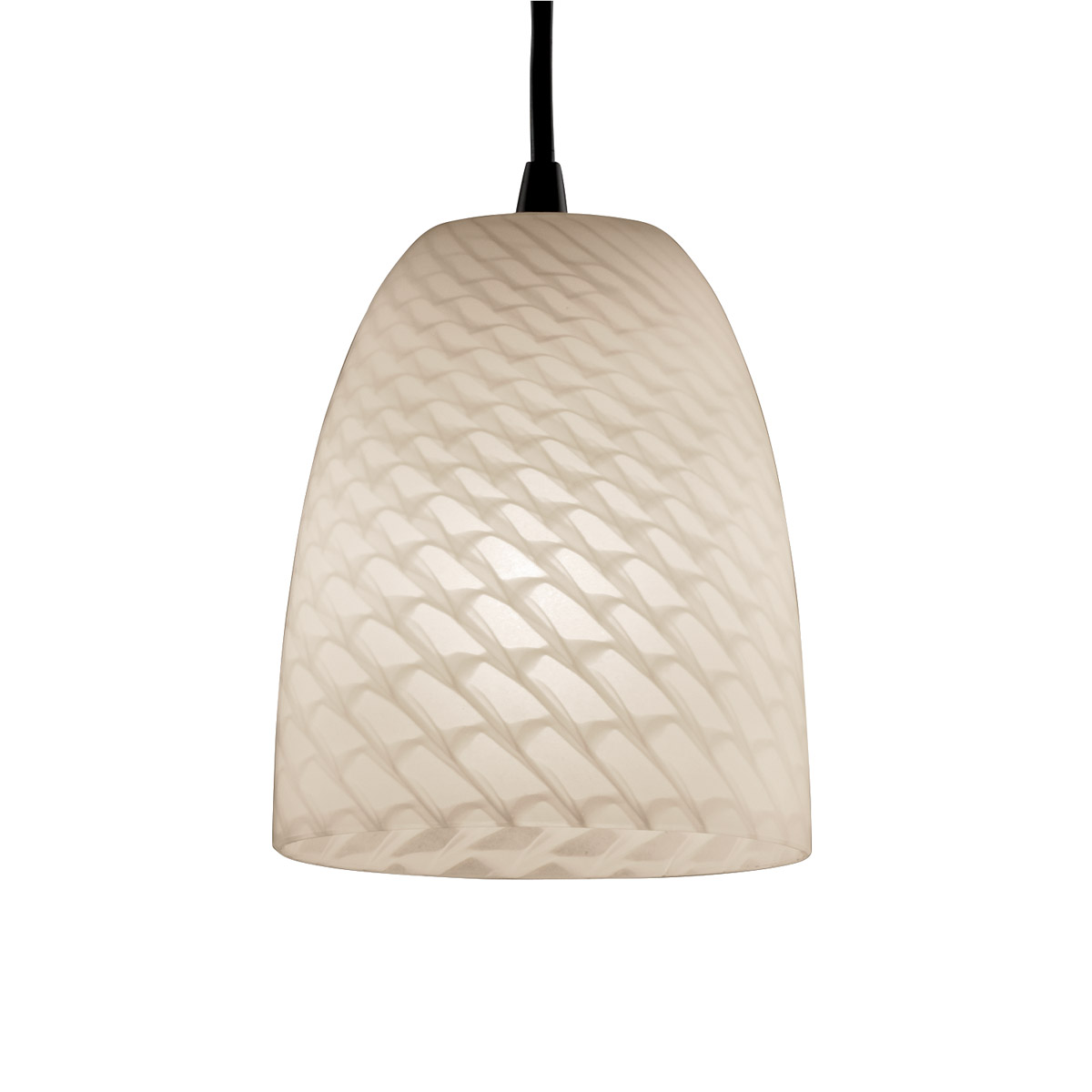 Fusion 1 Light 4 inch Dark Bronze Pendant Ceiling Light in Cord, Weave, Tapered Cylinder, Incandescent