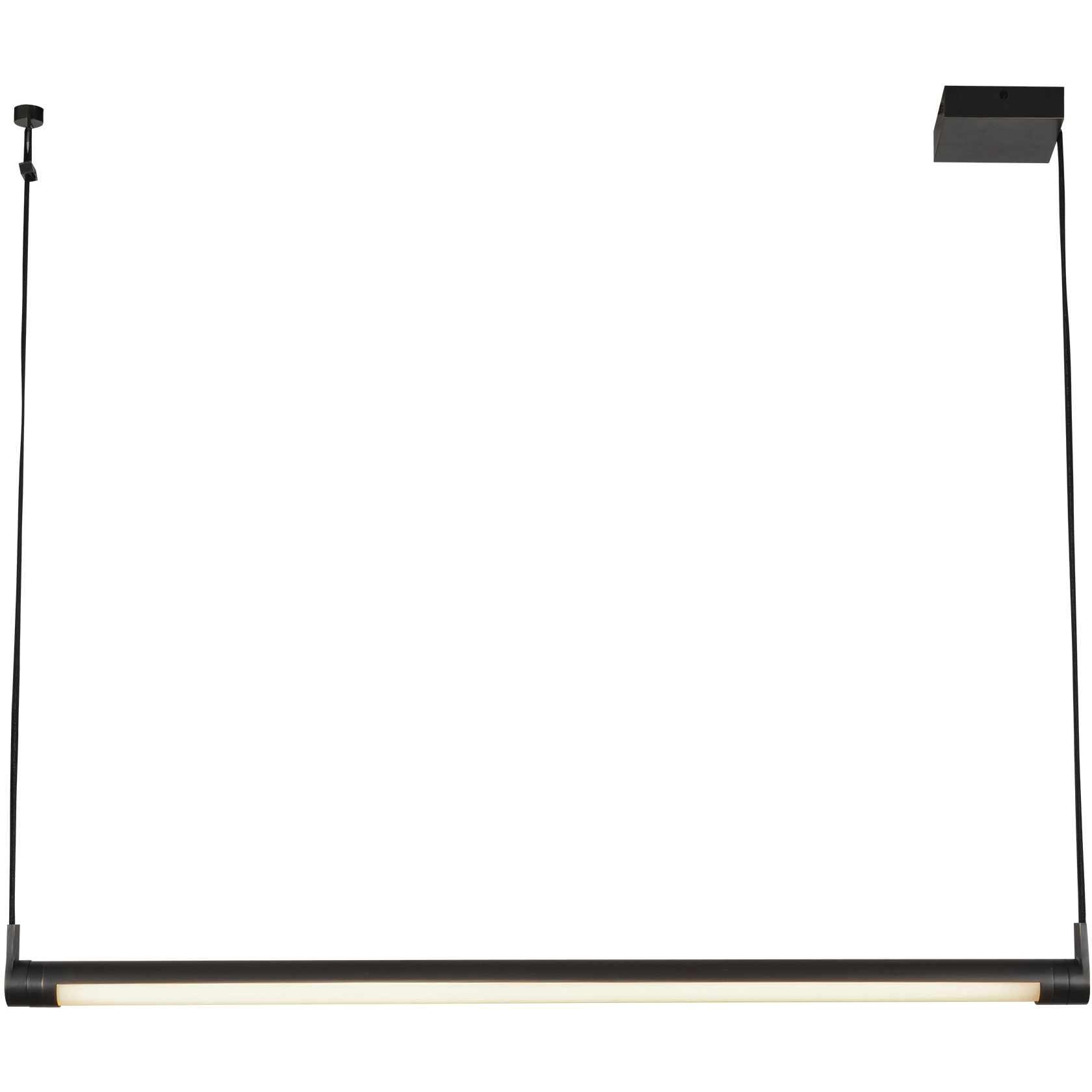 Laurence LED 42 inch Urban Bronze Linear Pendant Ceiling Light