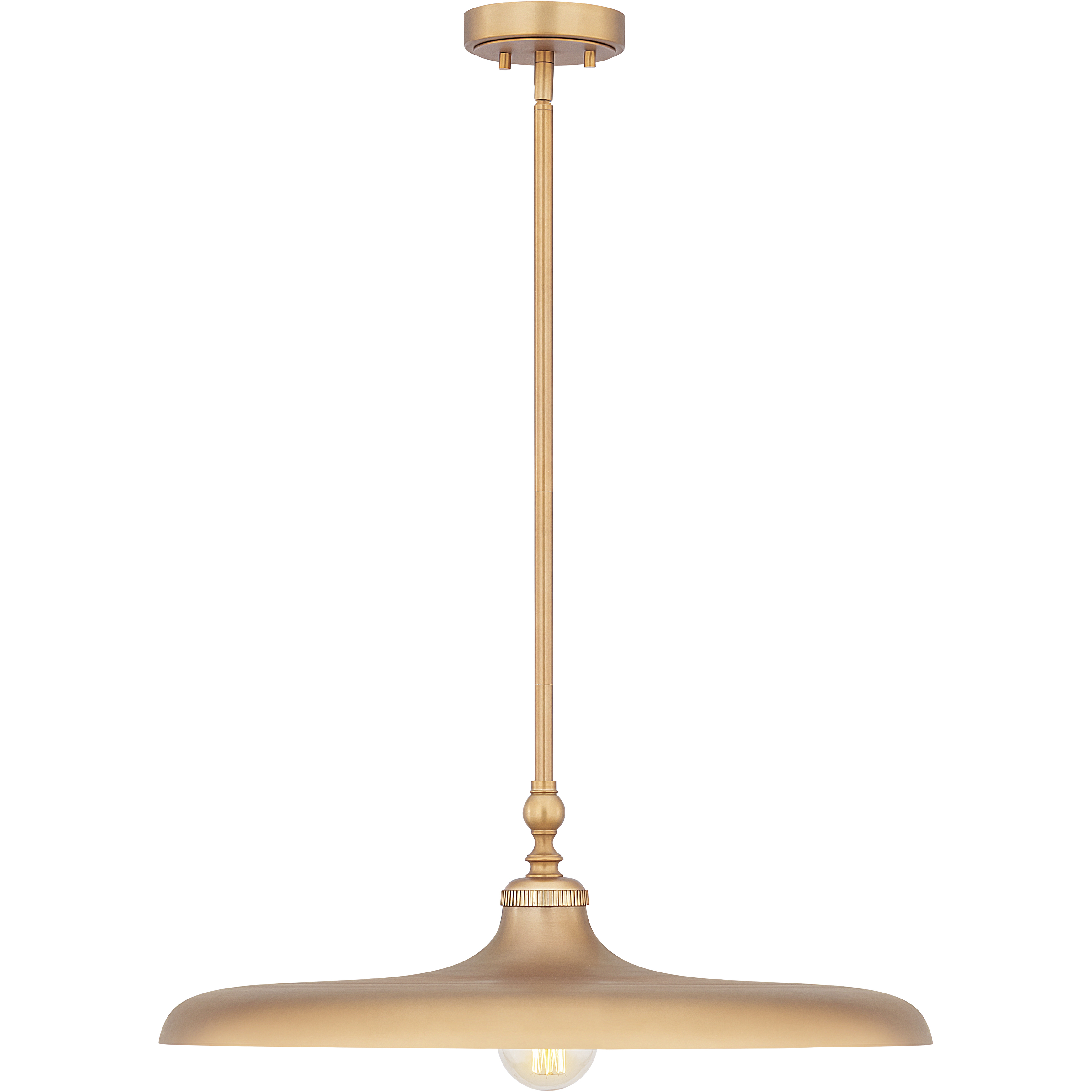 Camden 1 Light 24 inch Rubbed Brass Pendant Ceiling Light