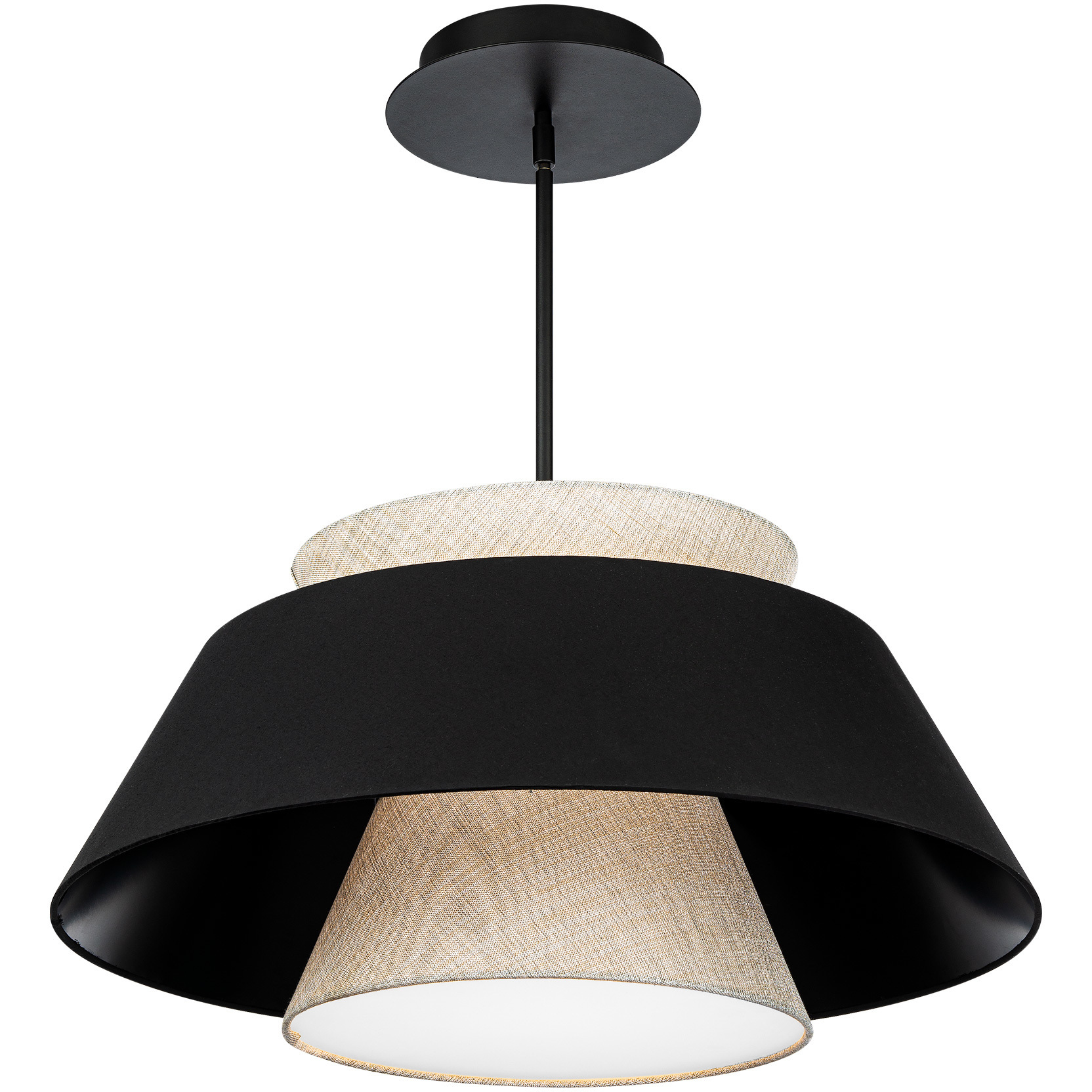Rockabilly LED 26 inch Black Pendant Ceiling Light, dweLED