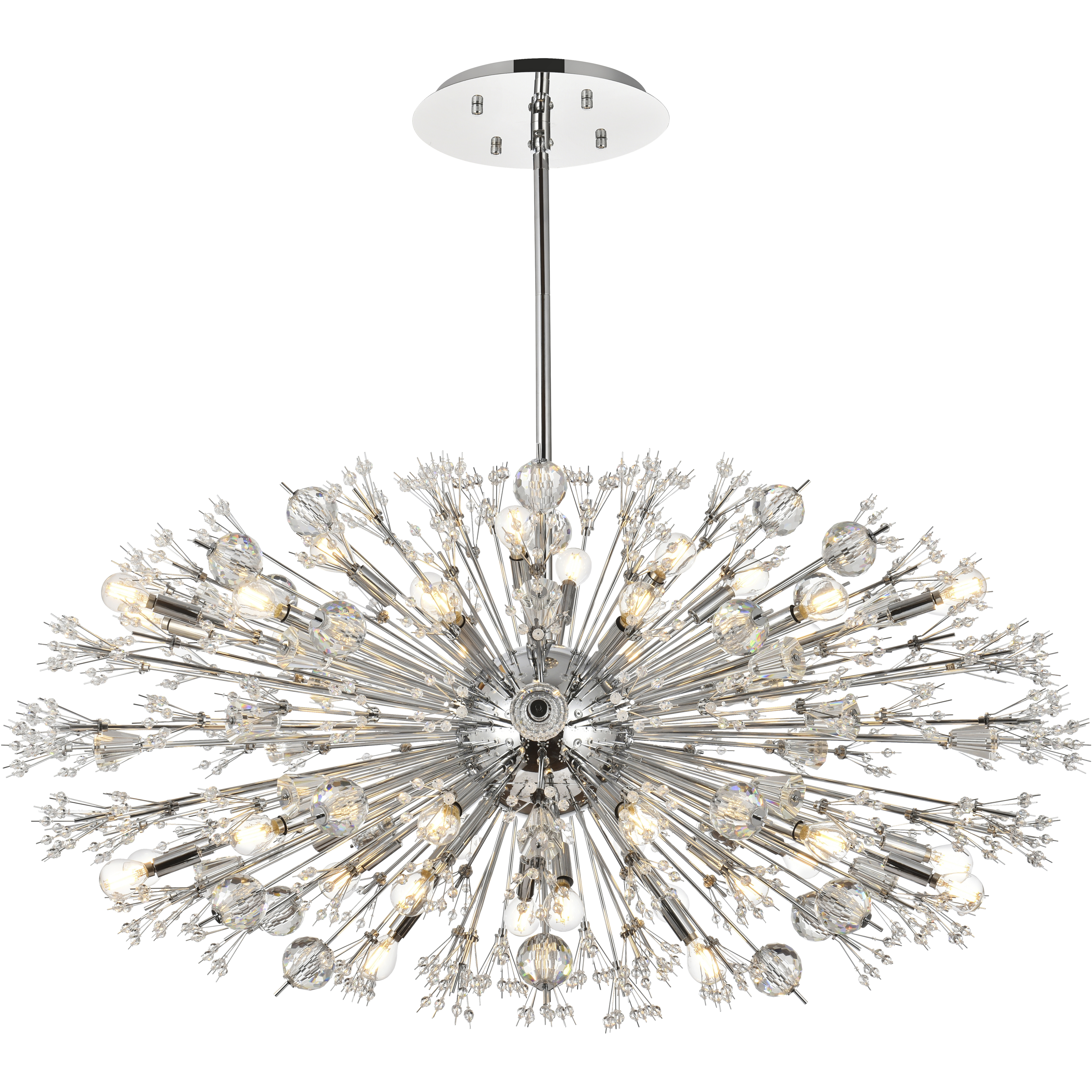 Vera 38 Light 48 inch Chrome Pendant Ceiling Light