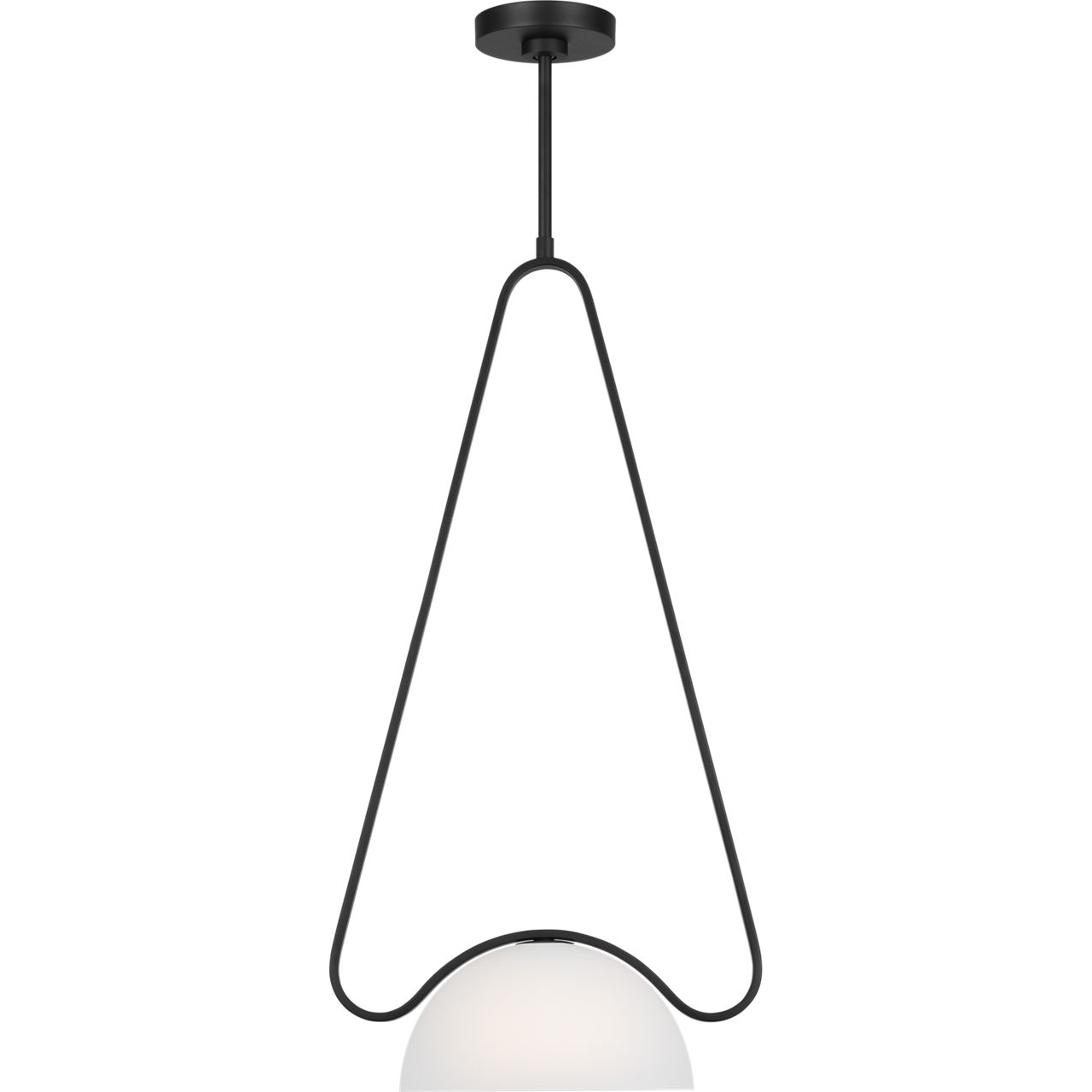 Kelly by Kelly Wearstler Nido 1 Light 8 inch Midnight Black Pendant Ceiling Light