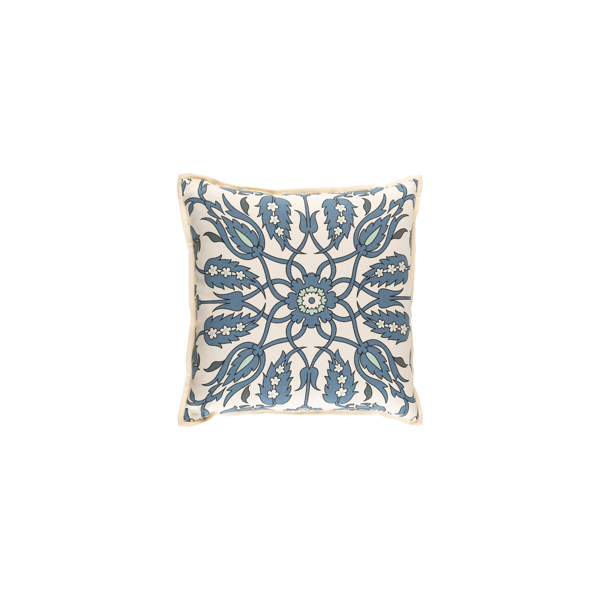 Vincent 20 X 20 inch Denim and Mint Throw Pillow