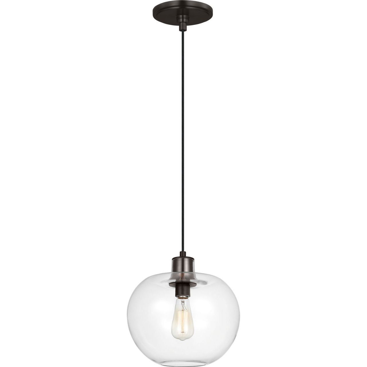 TOB by Thomas O'Brien Mela 1 Light 12.38 inch Aged Iron Pendant Ceiling Light