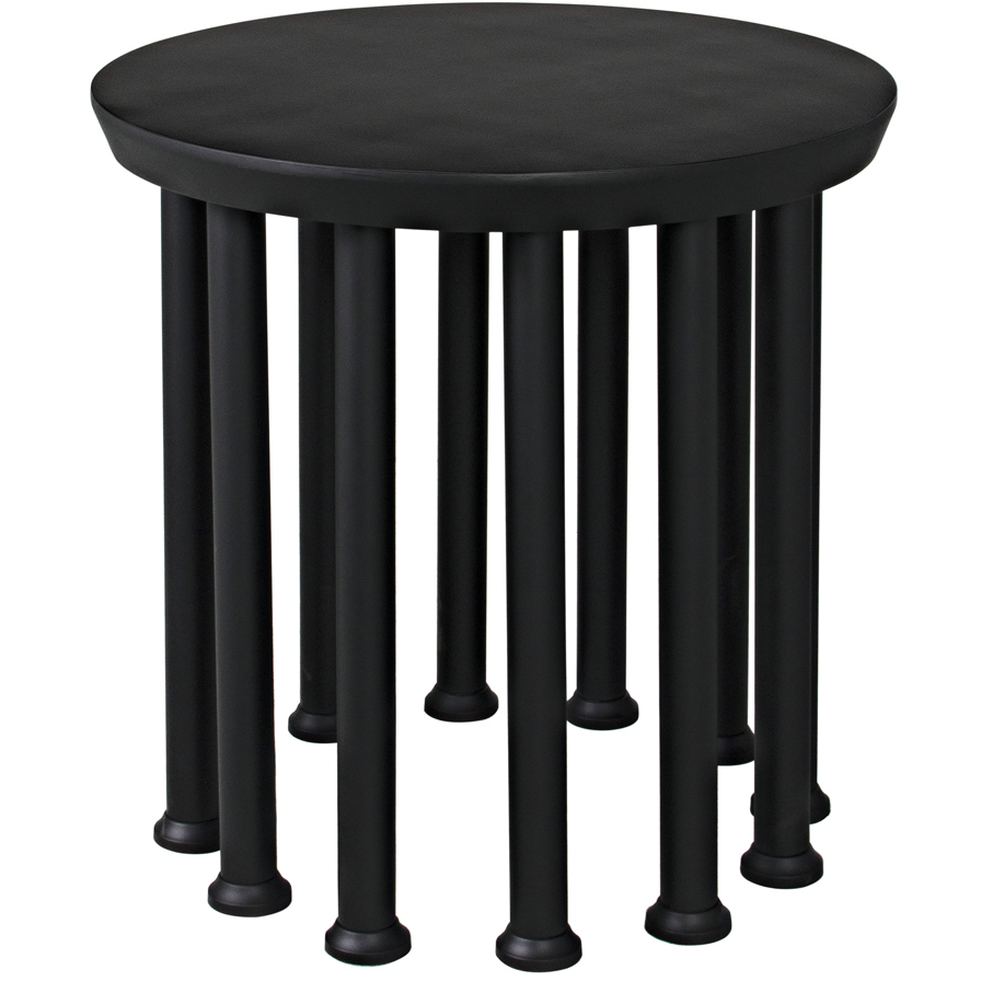 Lila 28 X 28 inch Matte Black Side Table