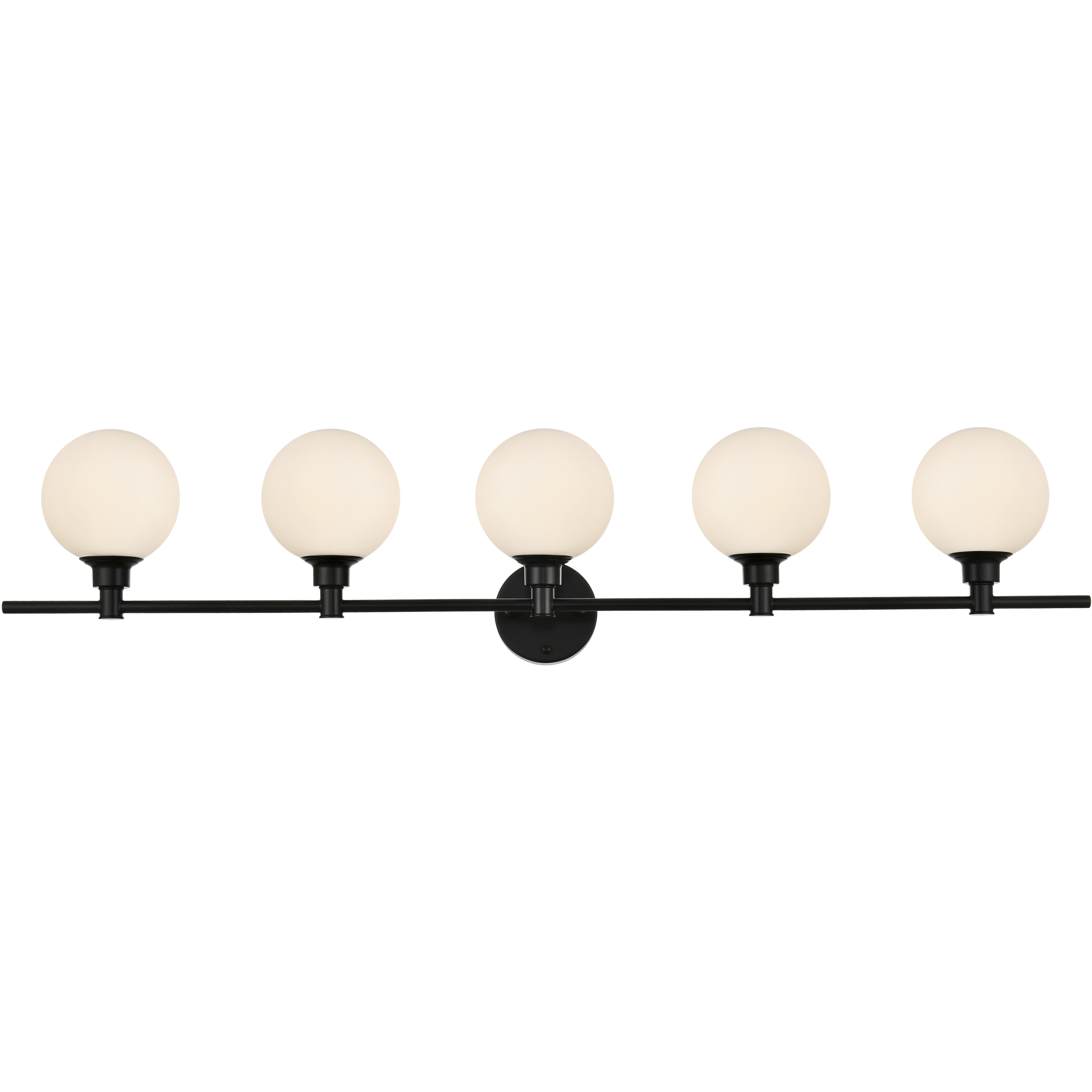Cordelia 5 Light 47 inch Black Bath Sconce Wall Light
