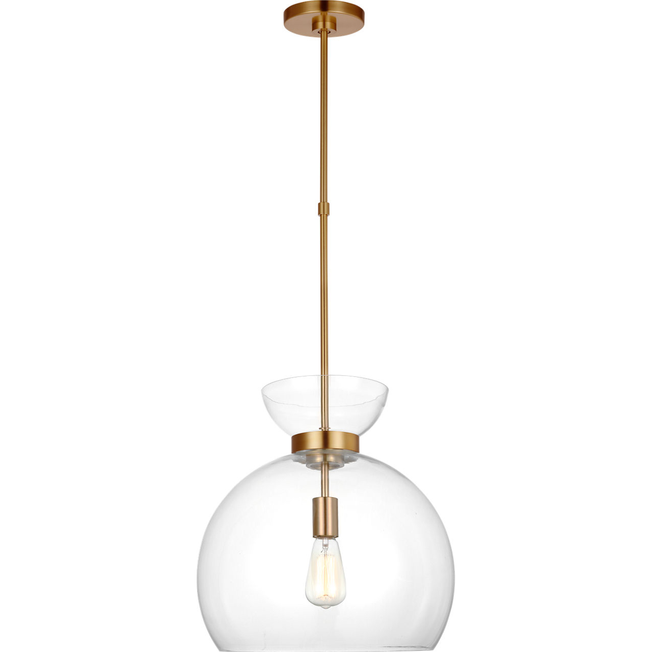 kate spade new york Londyn 1 Light 16 inch Burnished Brass with Clear Glass Pendant Ceiling Light
