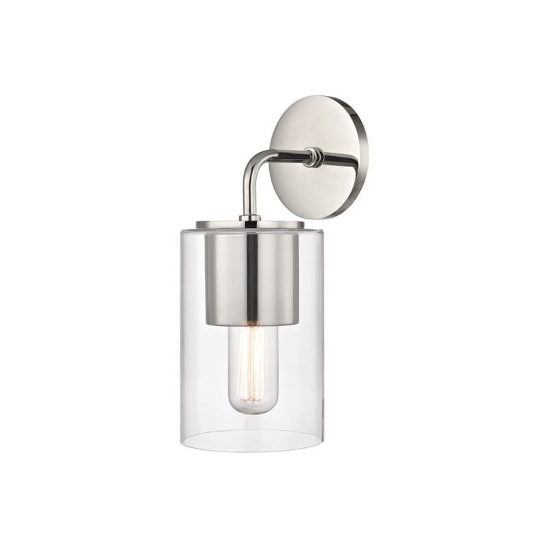 Lula 1 Light 5.25 inch Polished Nickel Wall Sconce Wall Light