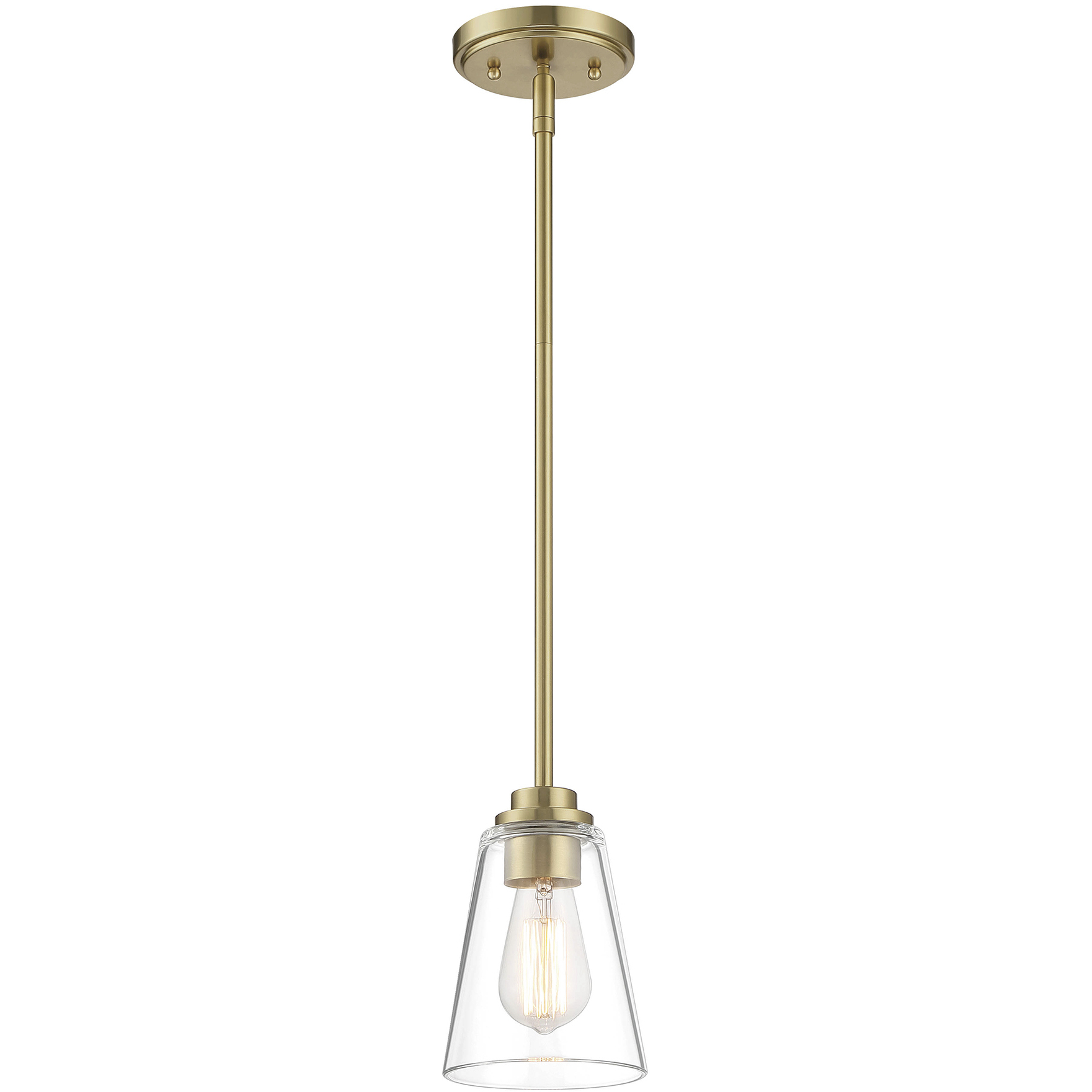 Westin 1 Light 5 inch Brushed Gold Pendant Ceiling Light