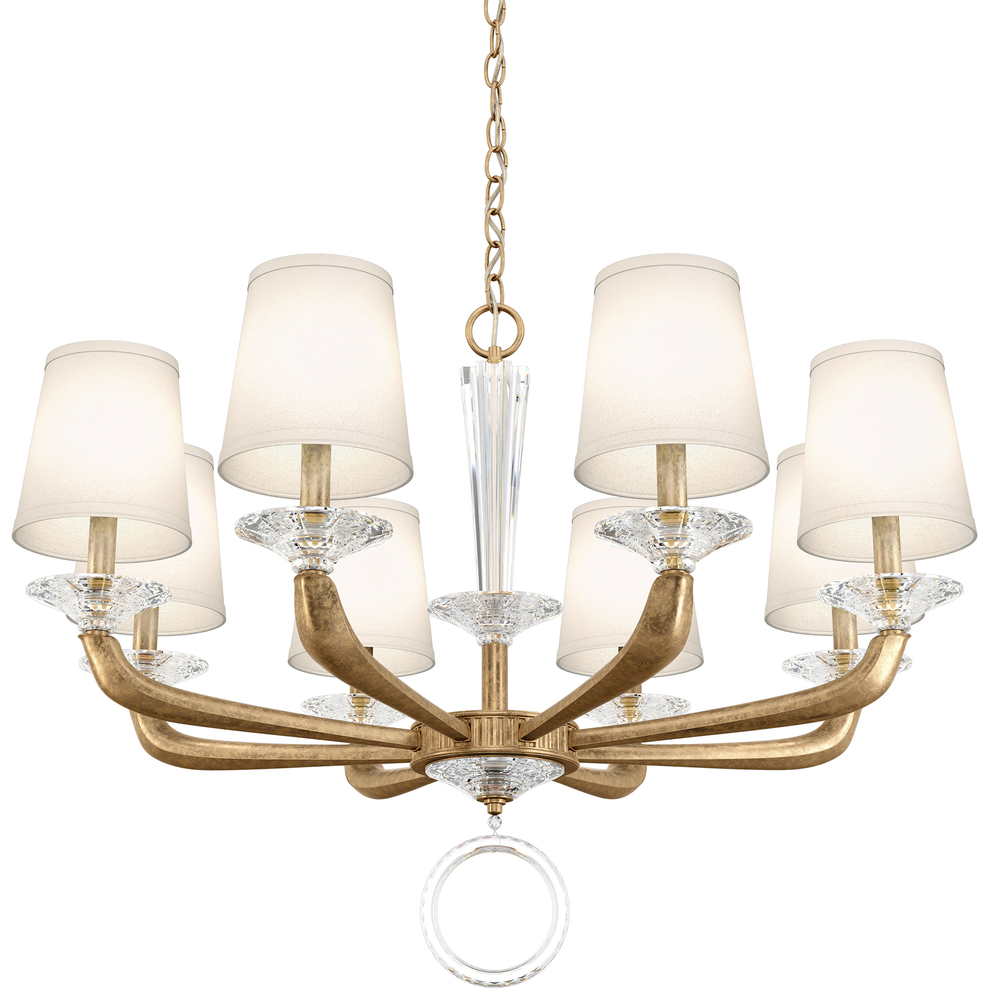 Emilea 8 Light 33 inch French Gold Chandelier Ceiling Light