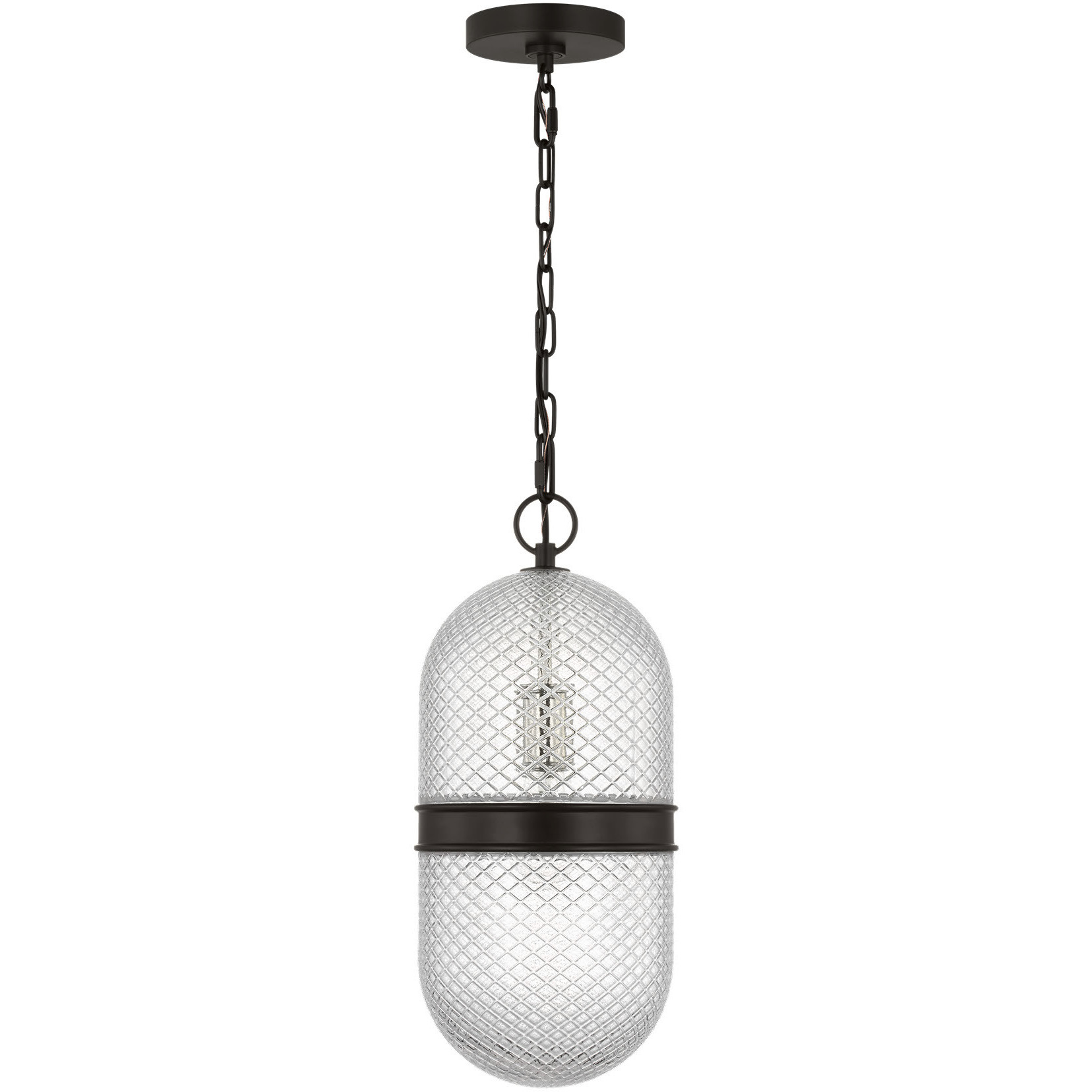 Alexa Hampton Lucinda 1 Light 8 inch Aged Iron Pendant Ceiling Light