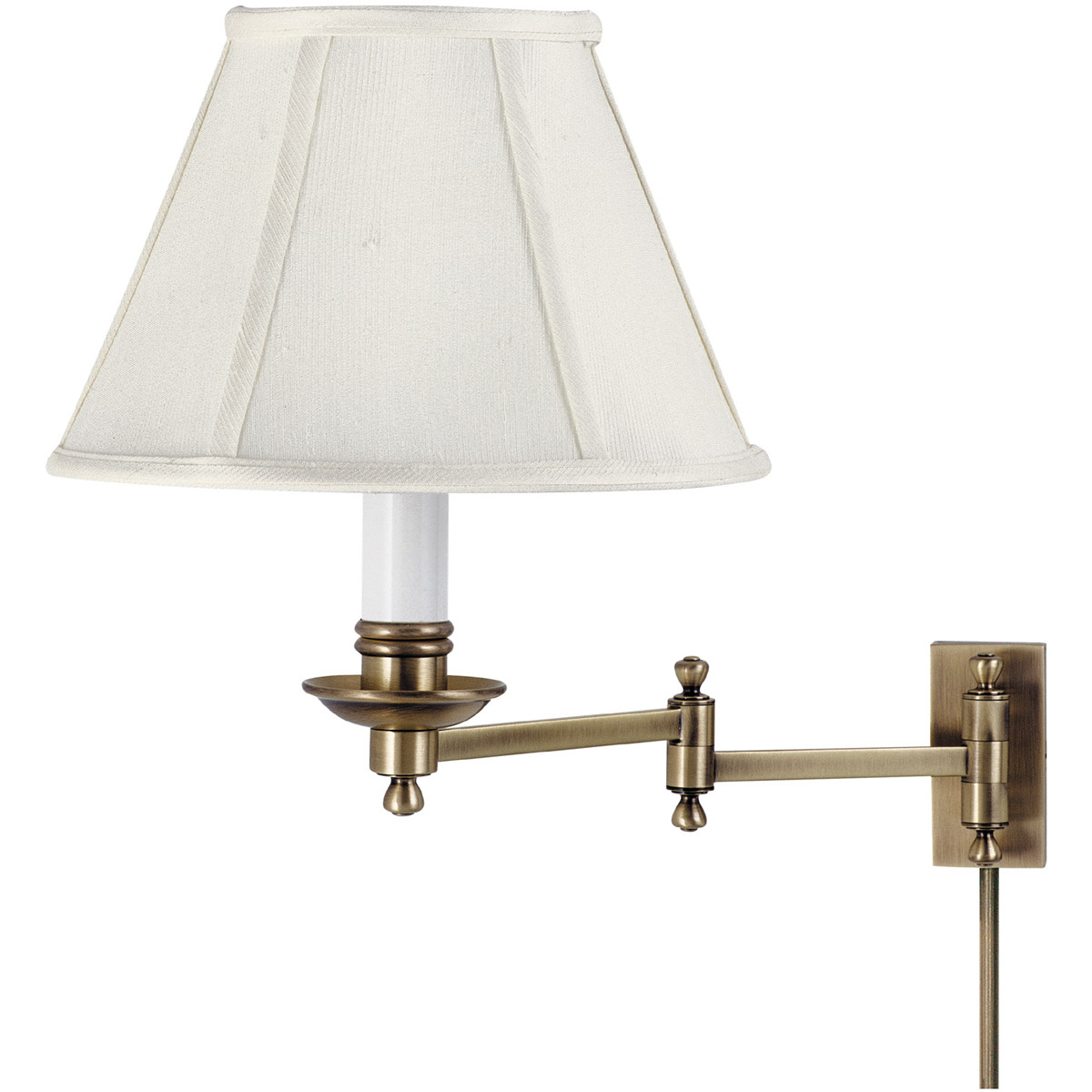 Library 1 Light 10 inch Antique Brass Wall Lamp Wall Light