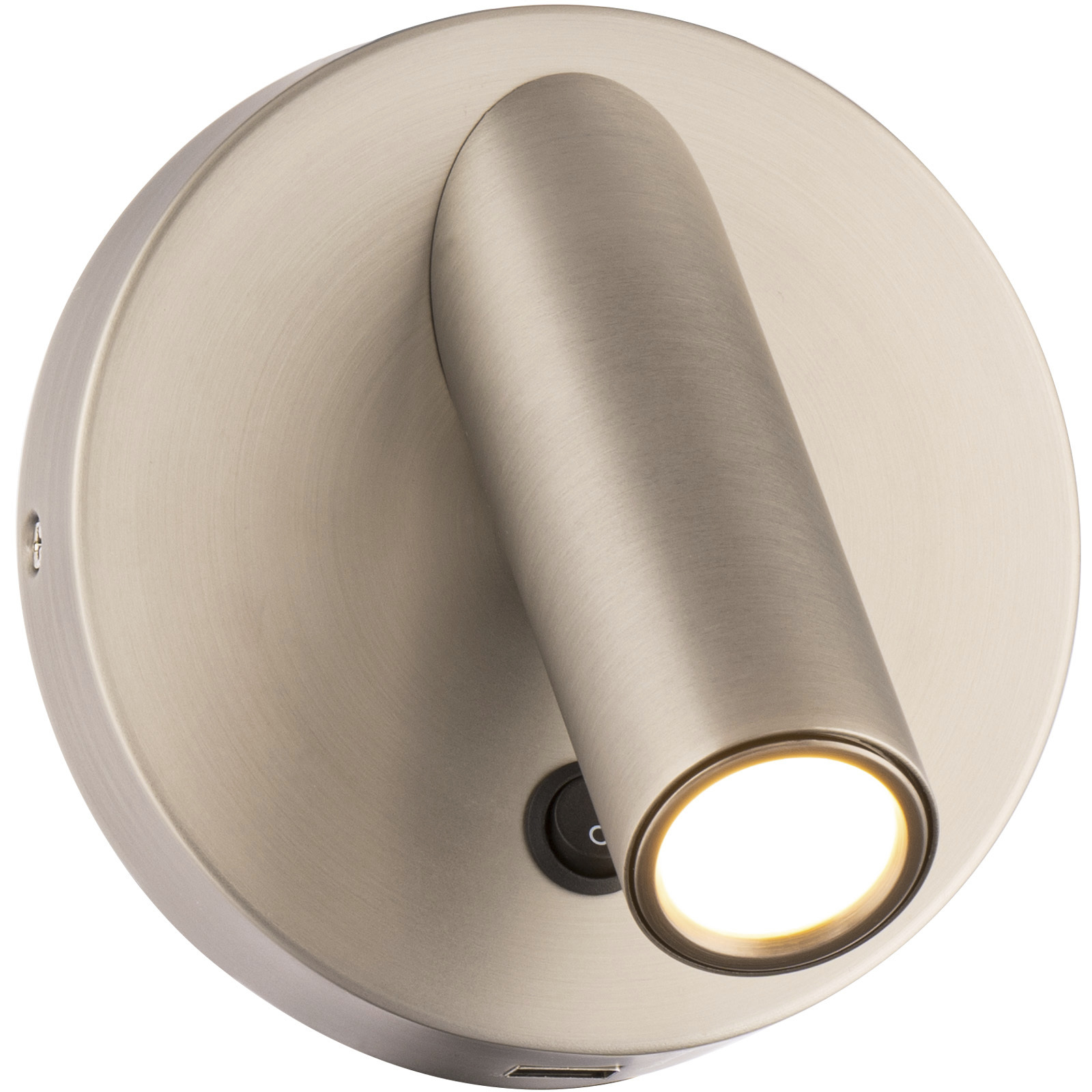 Aspire 1 Light 5 inch Brushed Nickel Reading Light Wall Light