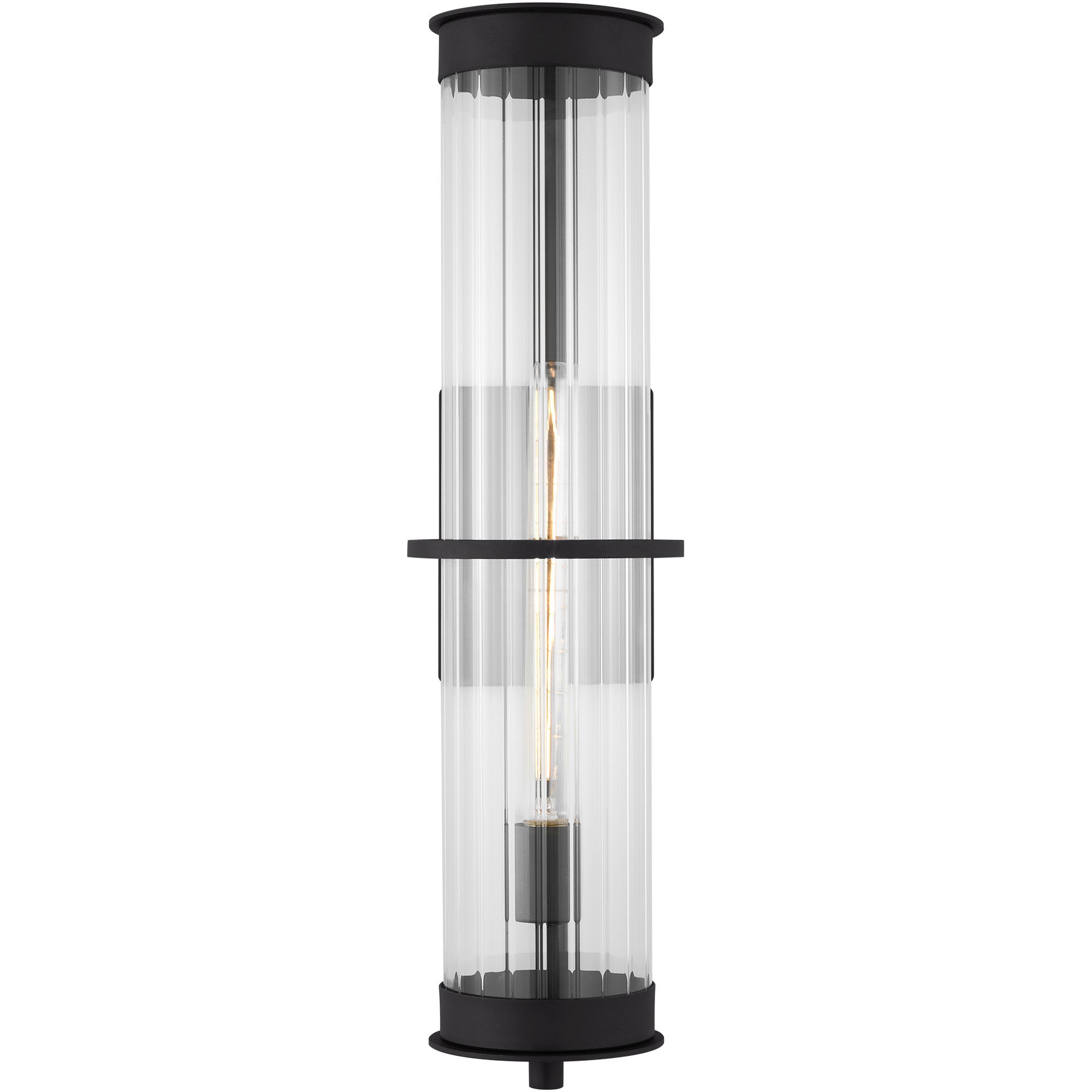Alcona 1 Light 24 inch Black Outdoor Wall Lantern