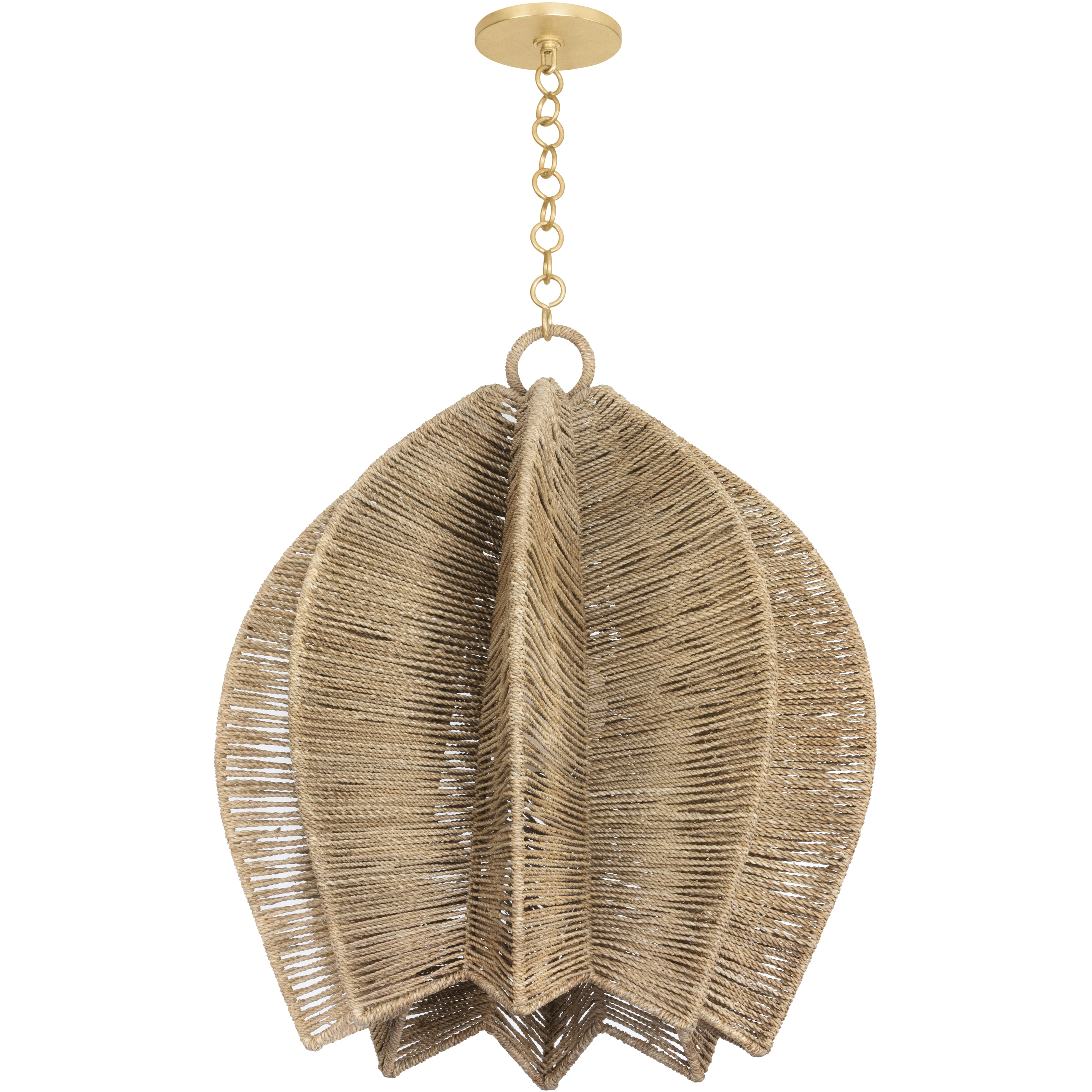 Valatie 1 Light 24.25 inch Vintage Gold Leaf Pendant Ceiling Light