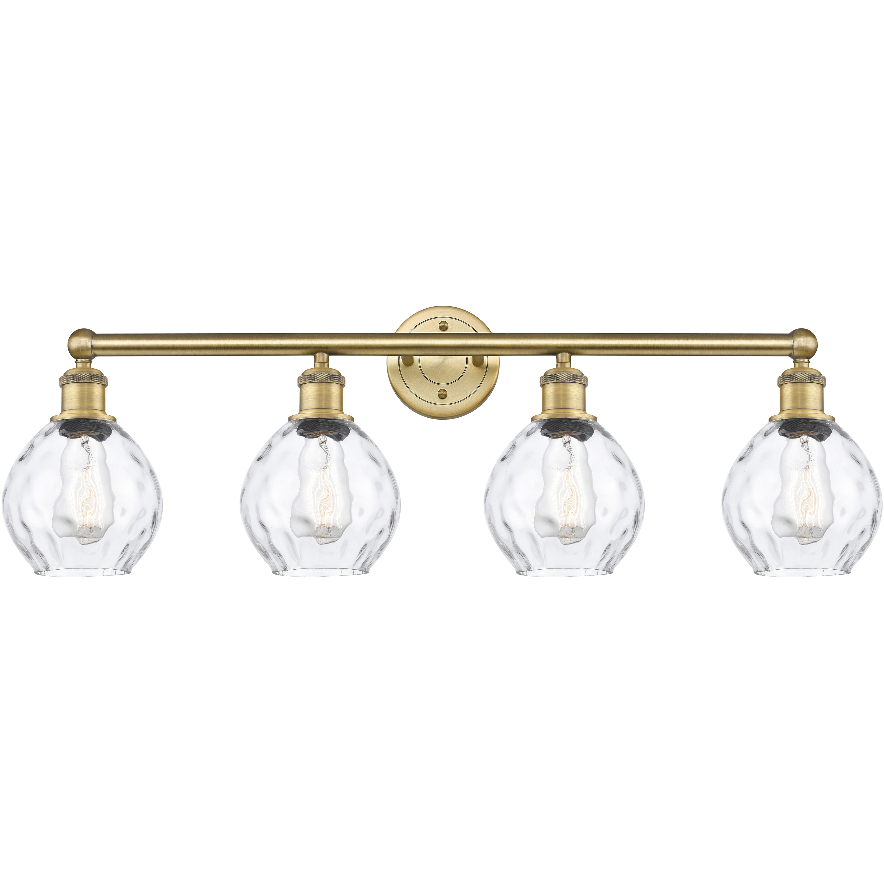 Waverly 4 Light 33 inch Brushed Brass Bath Vanity Light Wall Light