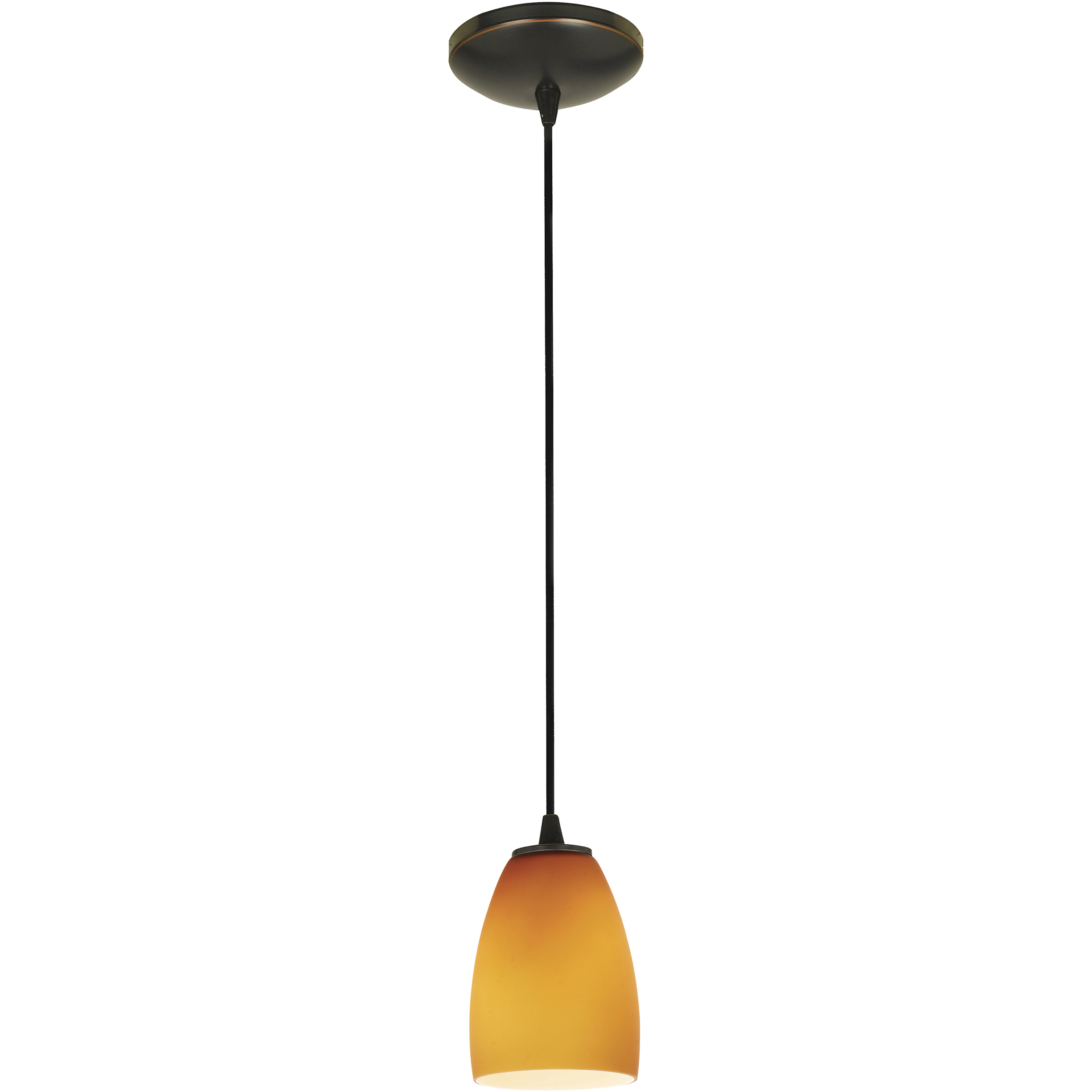 Sherry LED 4.5 inch Oil Rubbed Bronze Pendant Ceiling Light in Amber