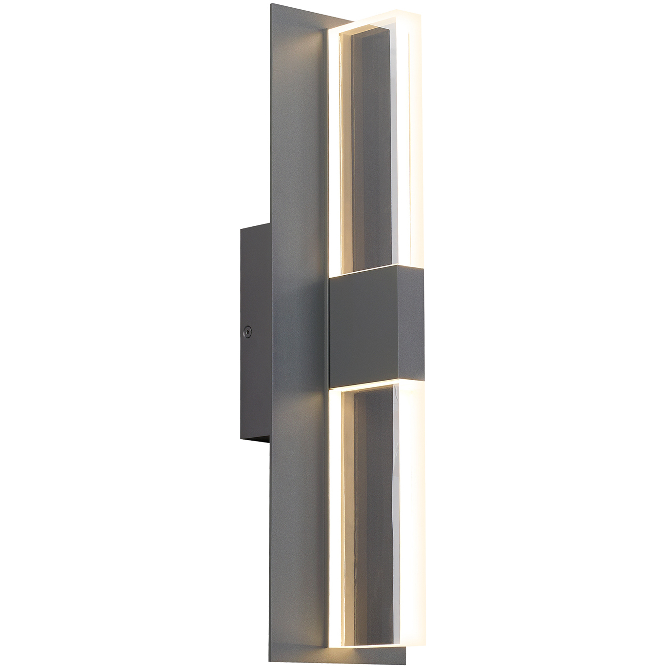 Sean Lavin Lyft LED 18.5 inch Charcoal Outdoor Wall Light in Surge Protection, Clear Glass, LED 80 CRI 2700K, Integrated LED