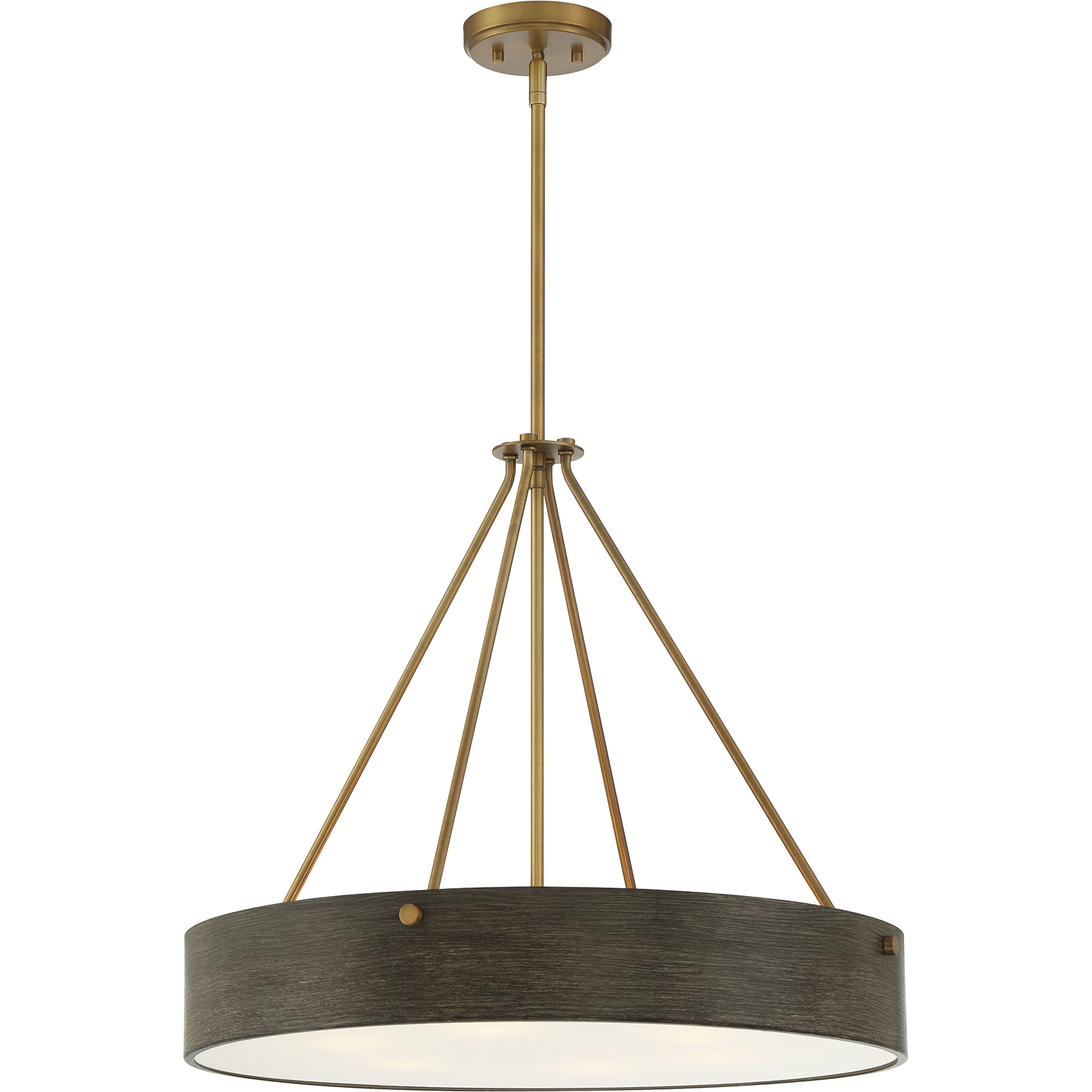 Erba 6 Light 24 inch Old Satin Brass Pendant Ceiling Light