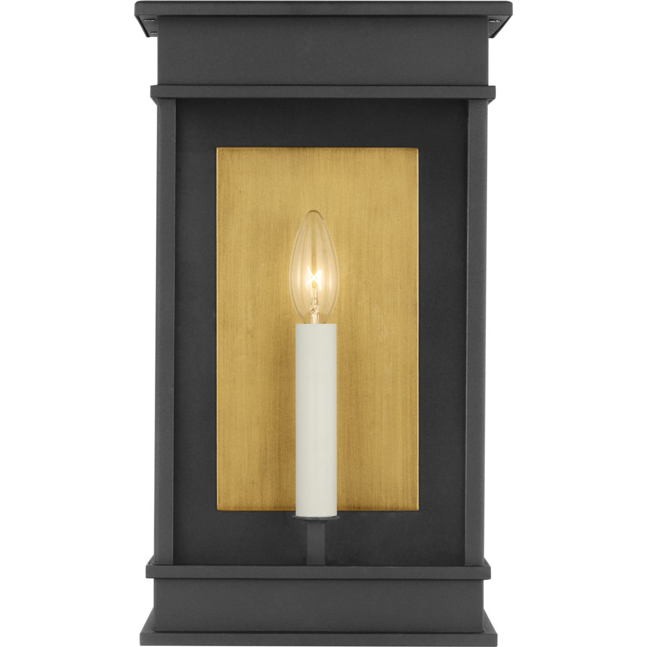 C&M by Chapman & Myers Cupertino 1 Light 15.5 inch Textured Black Outdoor Wall Lantern