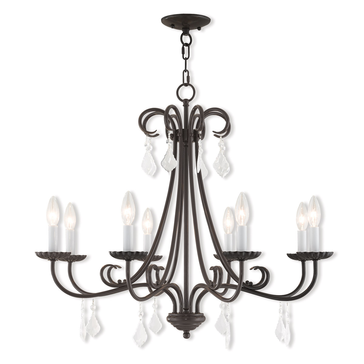 公式ファッションブランド通販サイト 40878-92 Livex Daphne Bronze English inch 30 Light 8 蛍光灯・電球
