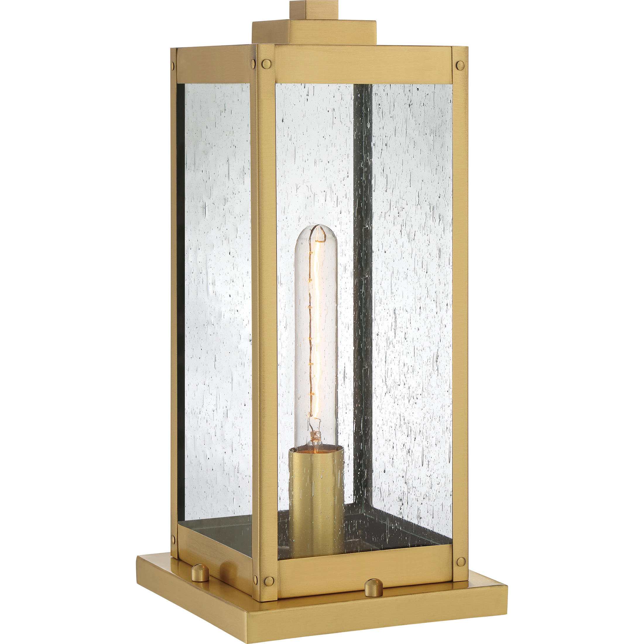 Quoizel Westover 1 Light 16 inch Antique Brass Outdoor Pier Lantern WVR9106A - Open Box