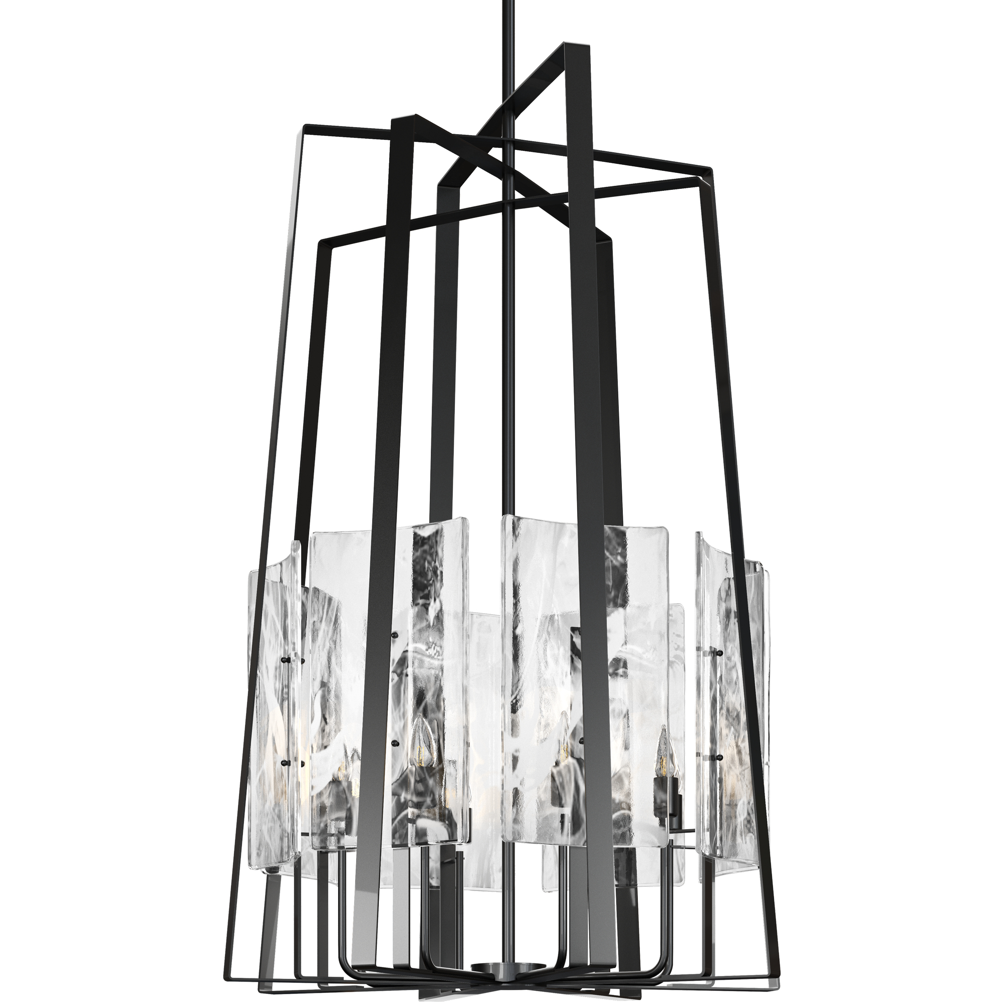 Arc 8 Light 34.4 inch Ink Pendant Ceiling Light, Tall