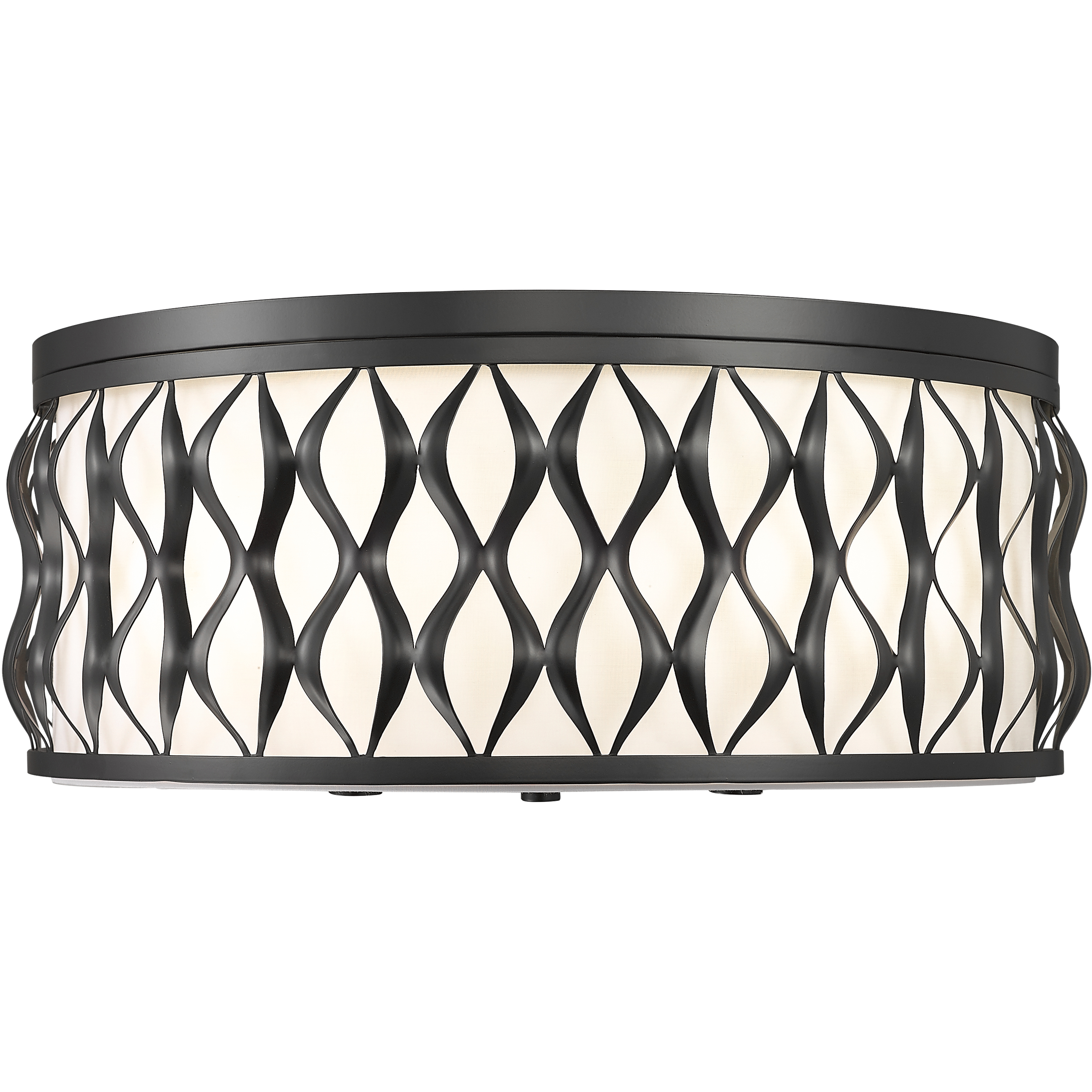 Harden 5 Light 20.25 inch Matte Black Flush mount Ceiling Light