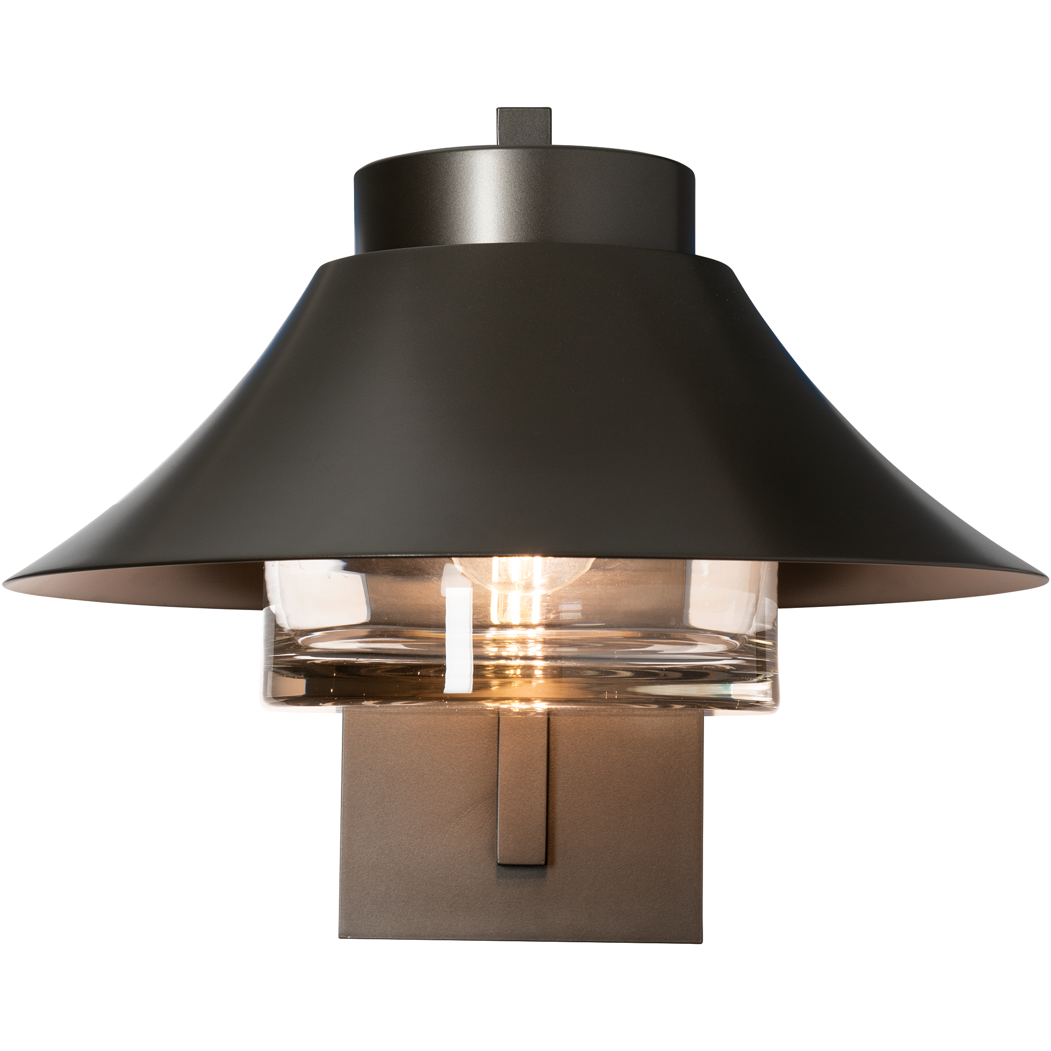 Hubbardton Forge Stowe 1 Light 14.8 inch Coastal Black Outdoor Wall Sconce 302054-1006 - Open Box