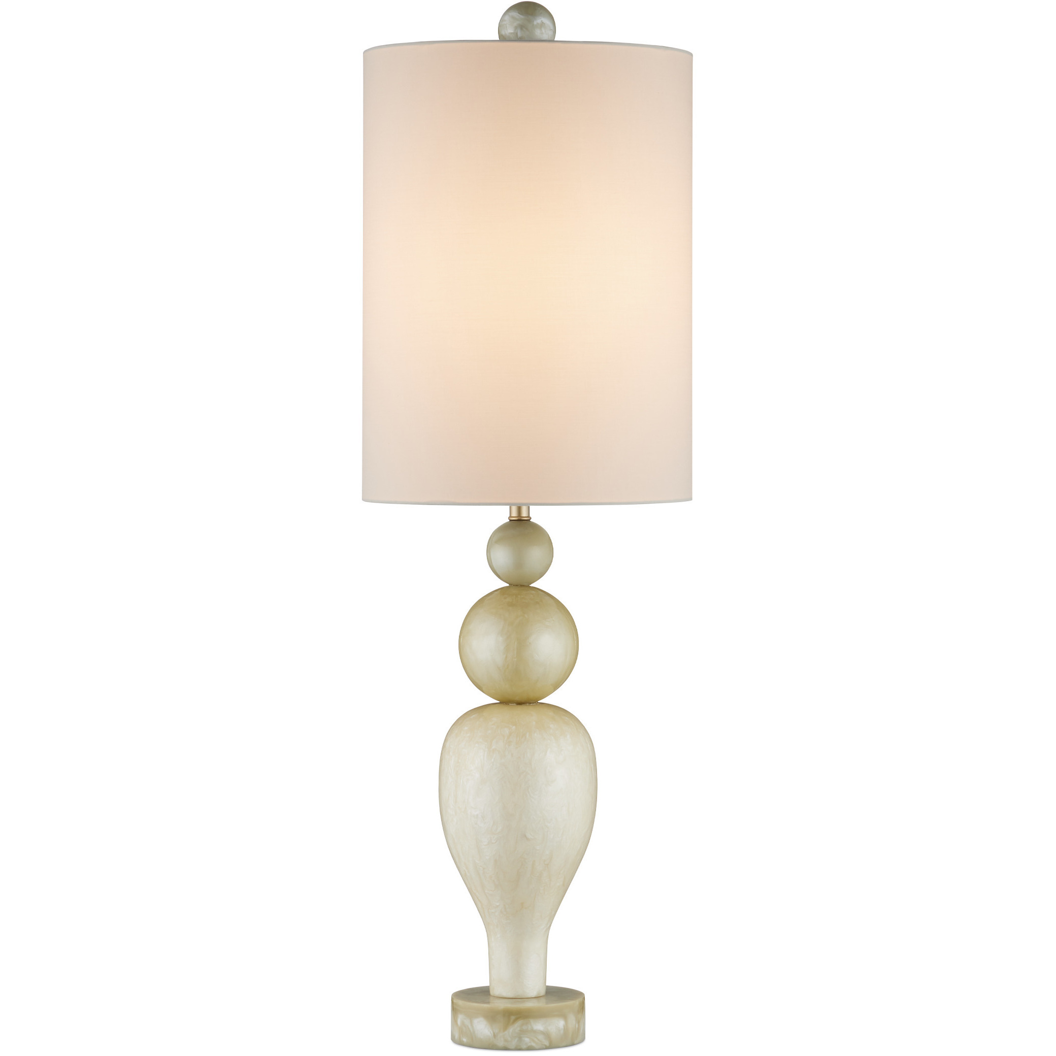 Hutson 36.5 inch 150 watt Warm Ivory and Light Olive Table Lamp Portable Light