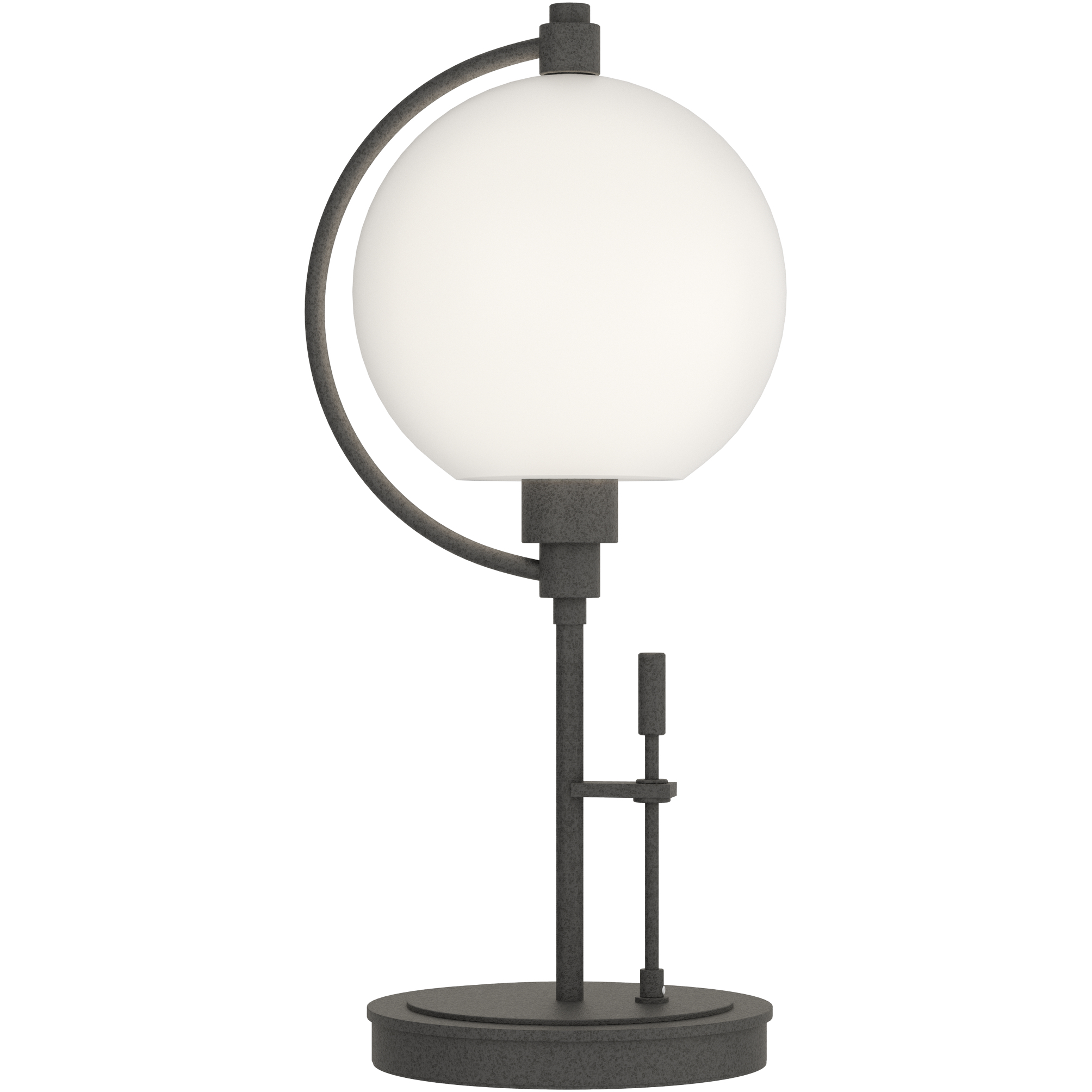 Pluto 19.3 inch 100 watt Natural Iron Table Lamp Portable Light in Opal