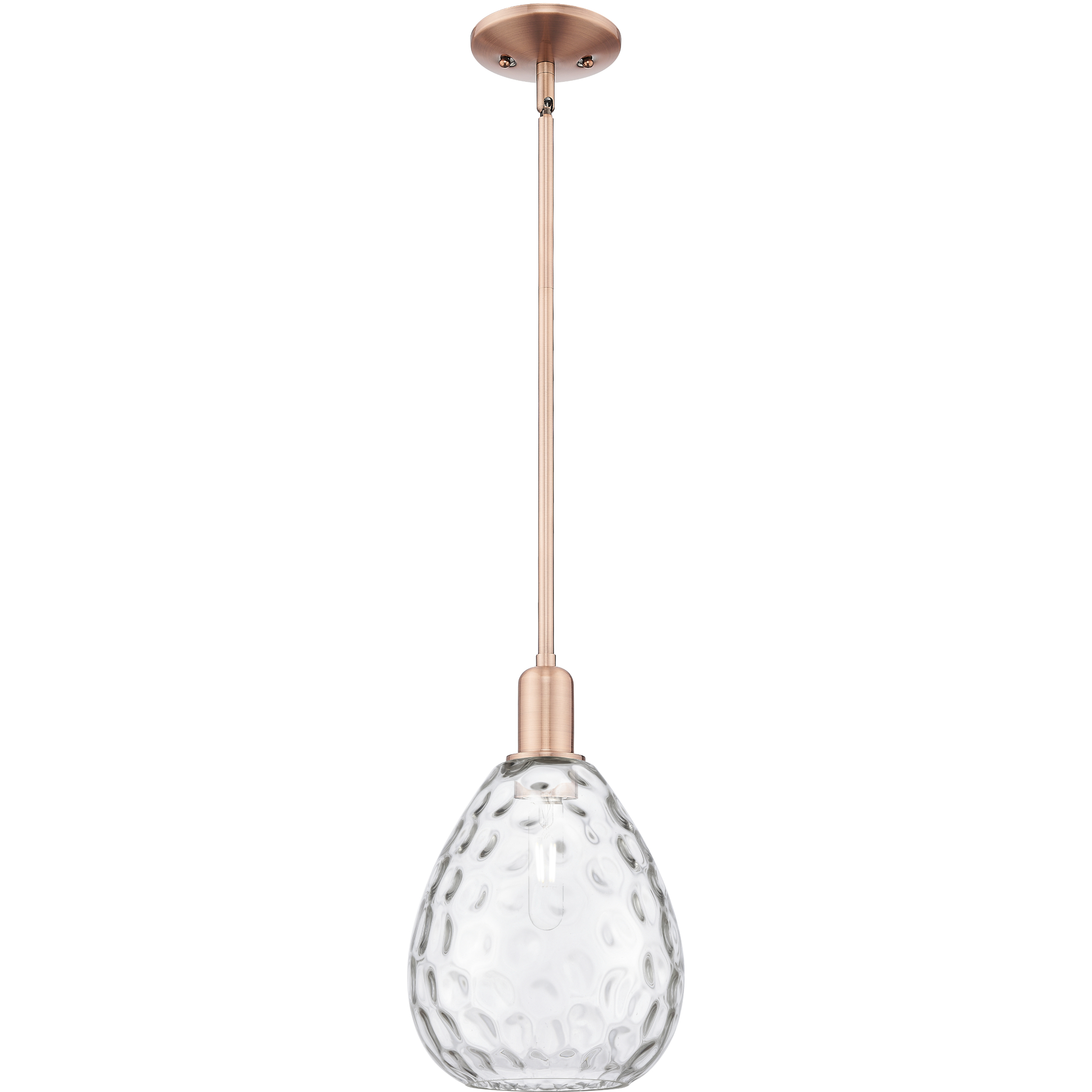 Arcadia Waverly 1 Light 8 inch Antique Copper Mini Pendant Ceiling Light