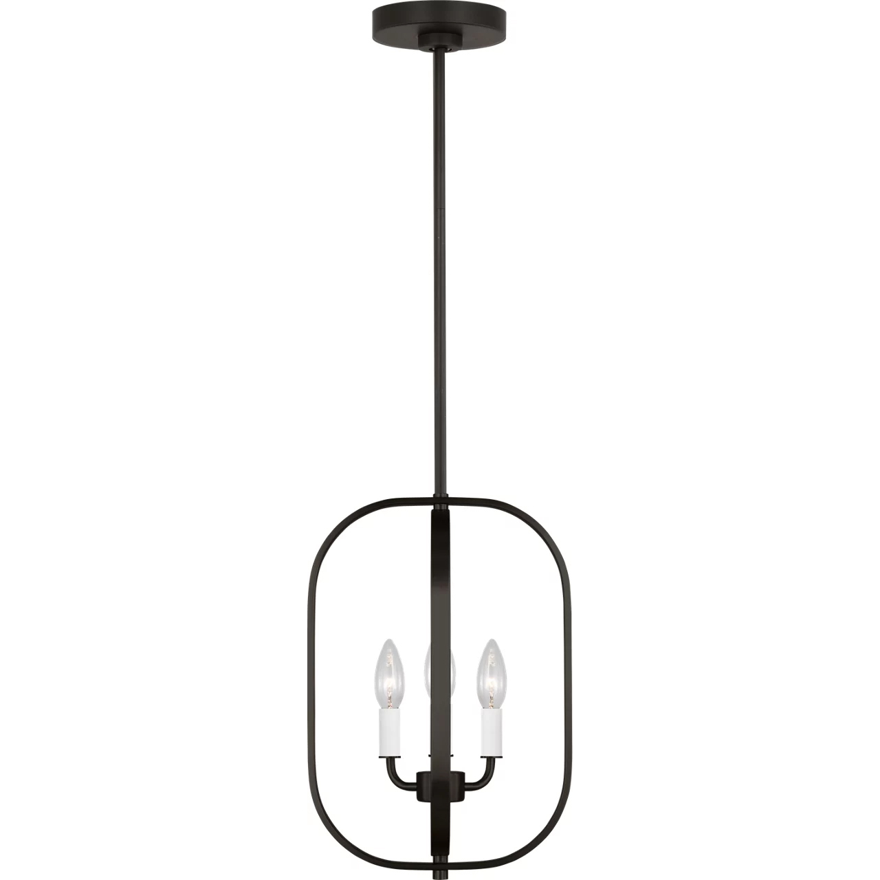 Loretto 3 Light 10.88 inch Midnight Black Chandelier Ceiling Light