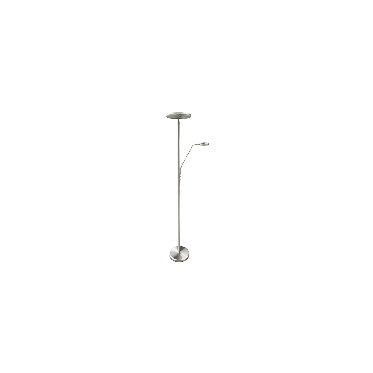 Monet 72 inch 30.00 watt Brushed Nickel Torch Lamp Portable Light