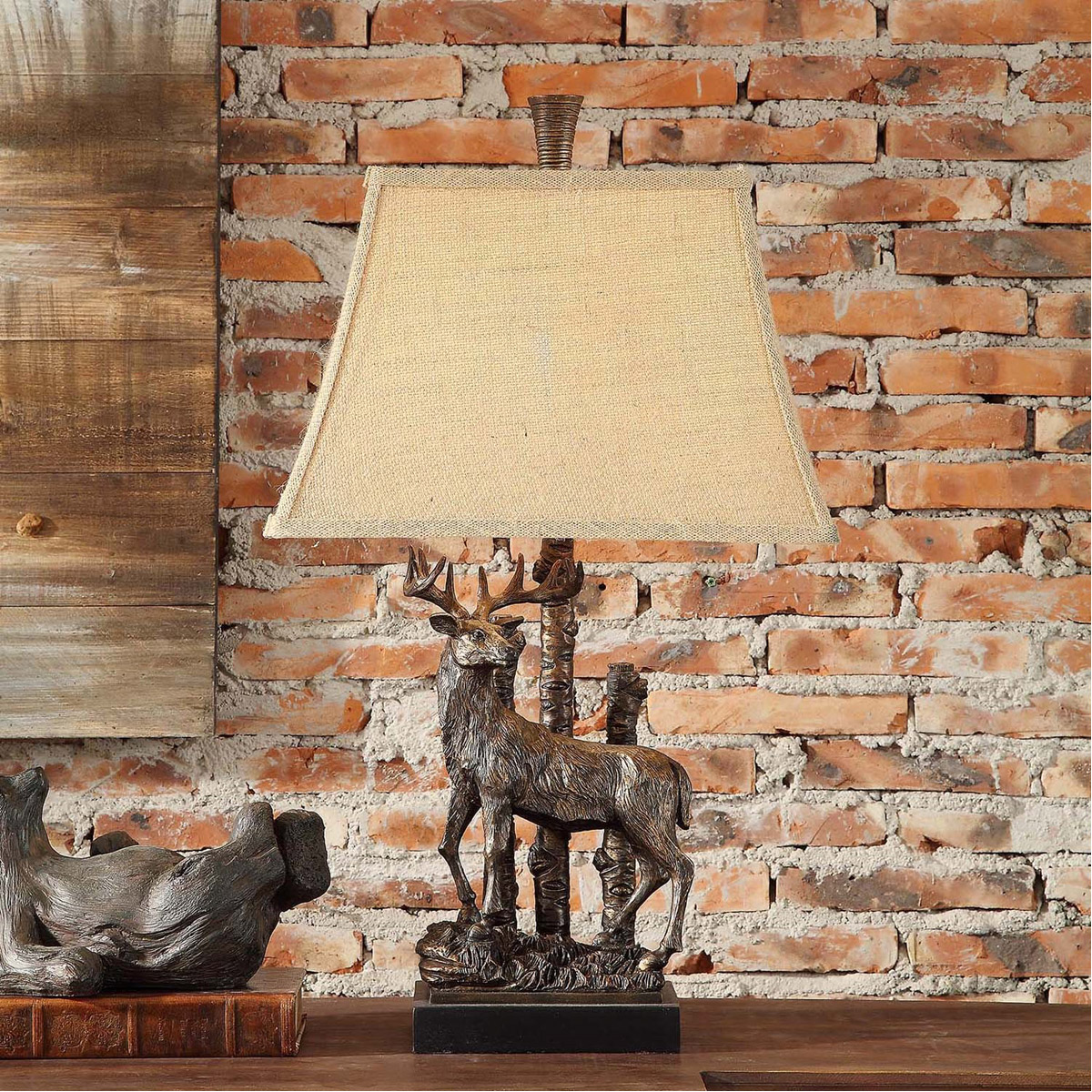 Bronze stag table lamp 2025