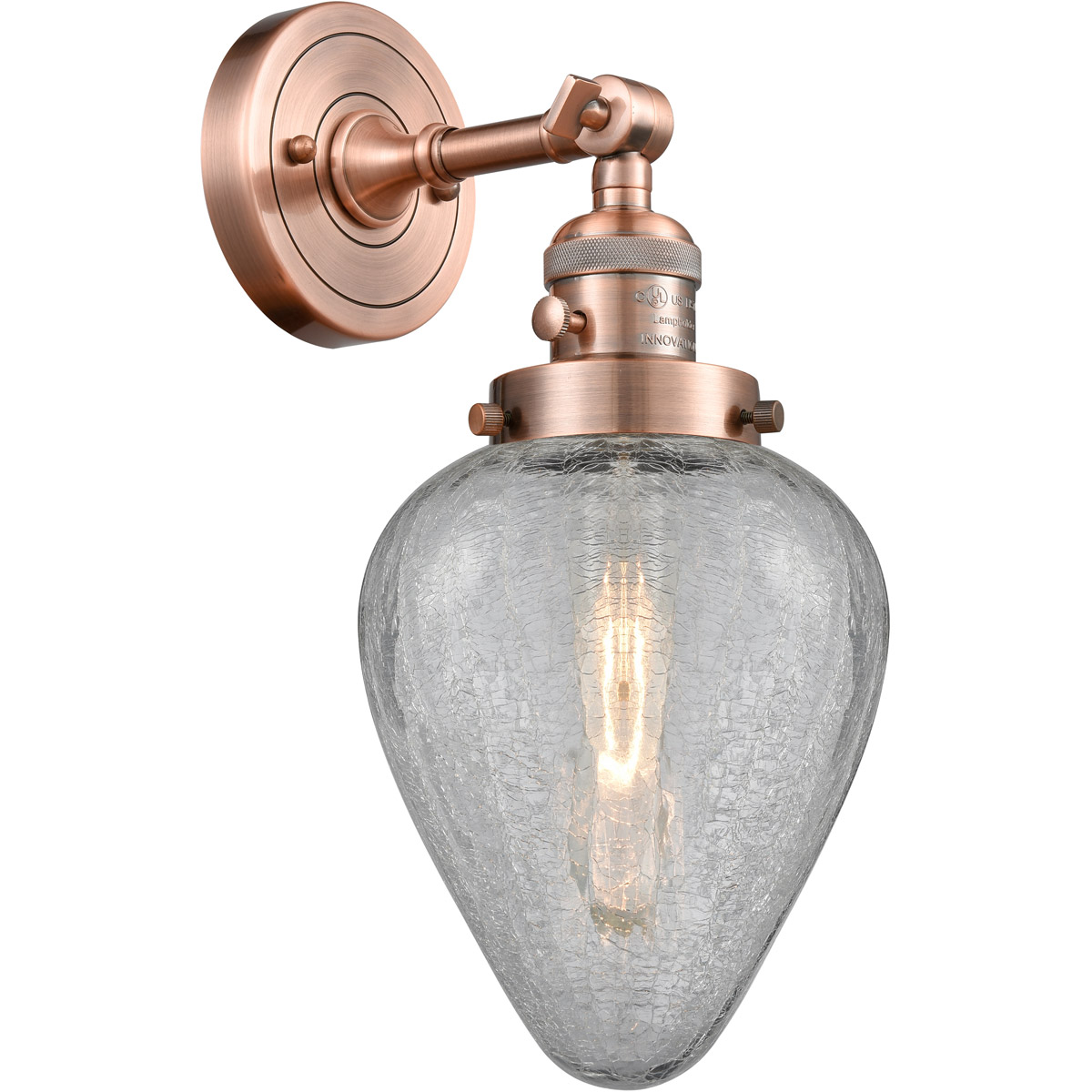 Franklin Restoration Geneseo LED 7 inch Antique Copper Sconce Wall Light, Franklin Restoration