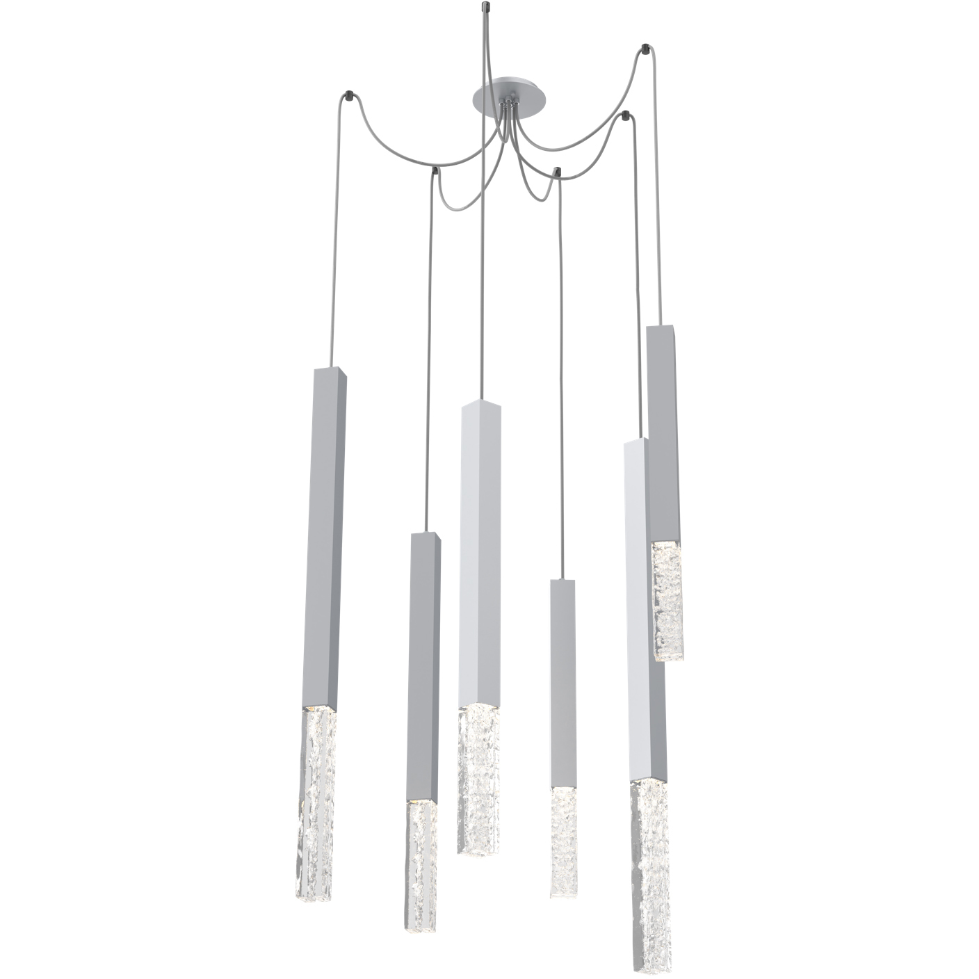Axis LED 11 inch Classic Silver Swag Multi-Pendant Ceiling Light in 2700K LED, XL