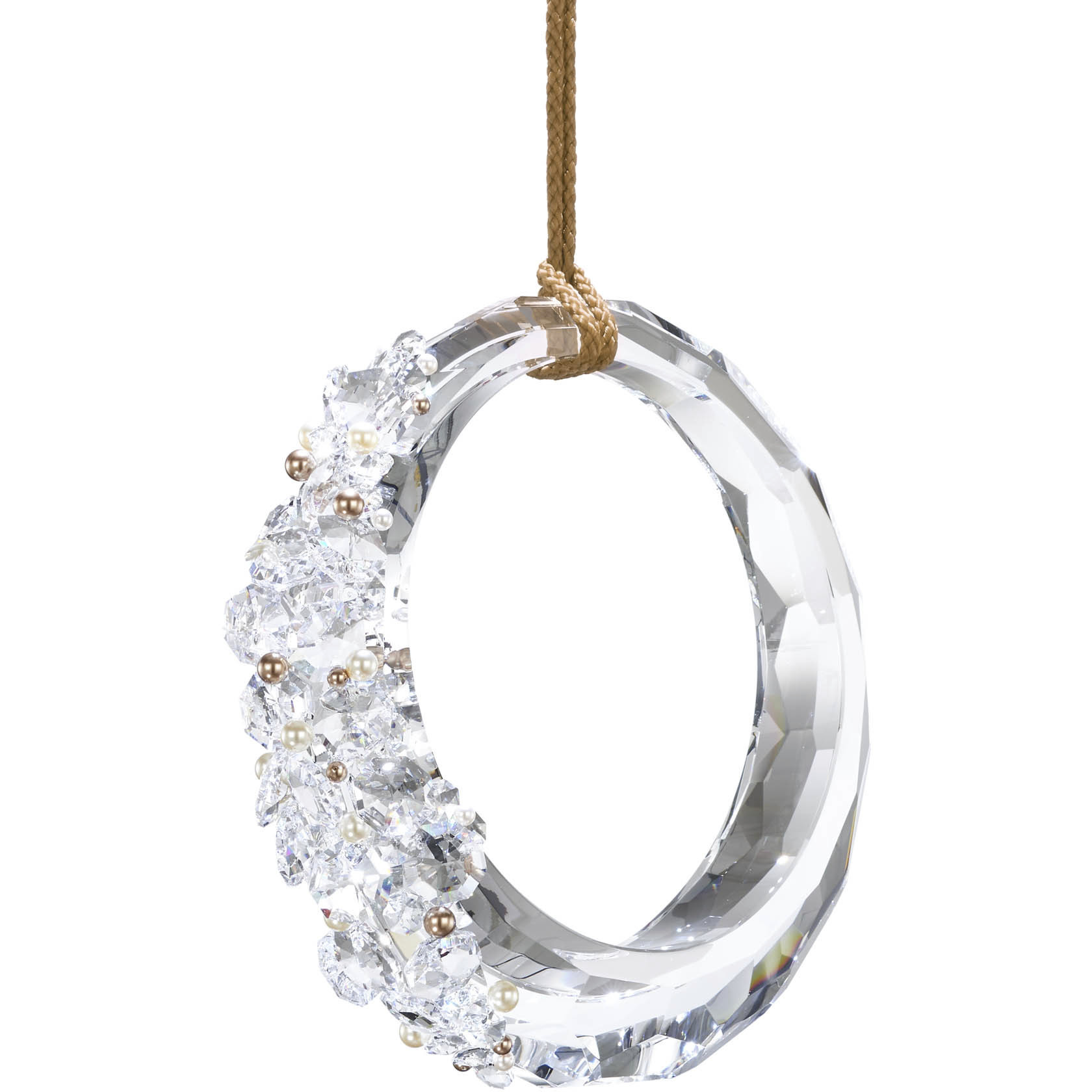 Forever Serenity LED 3.6 inch Polished Chrome Pendant Ceiling Light in Gold Rope, Gold Rope