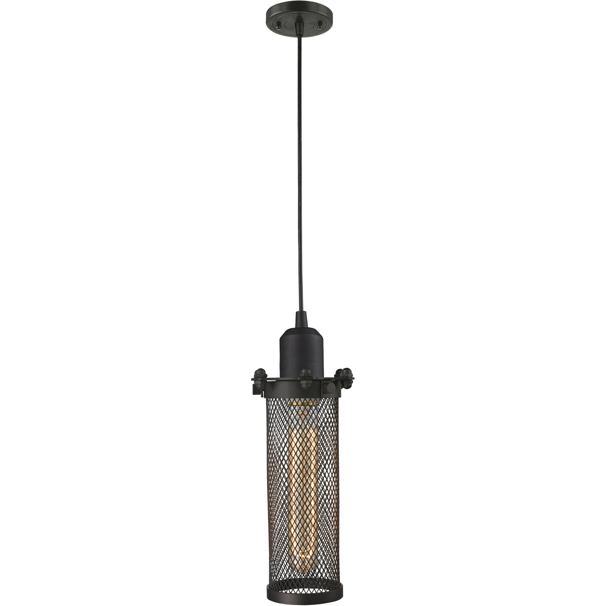 Austere Quincy Hall 1 Light 4.5 inch Oil Rubbed Bronze Mini Pendant Ceiling Light in Bulb Not Included, Brown, Austere
