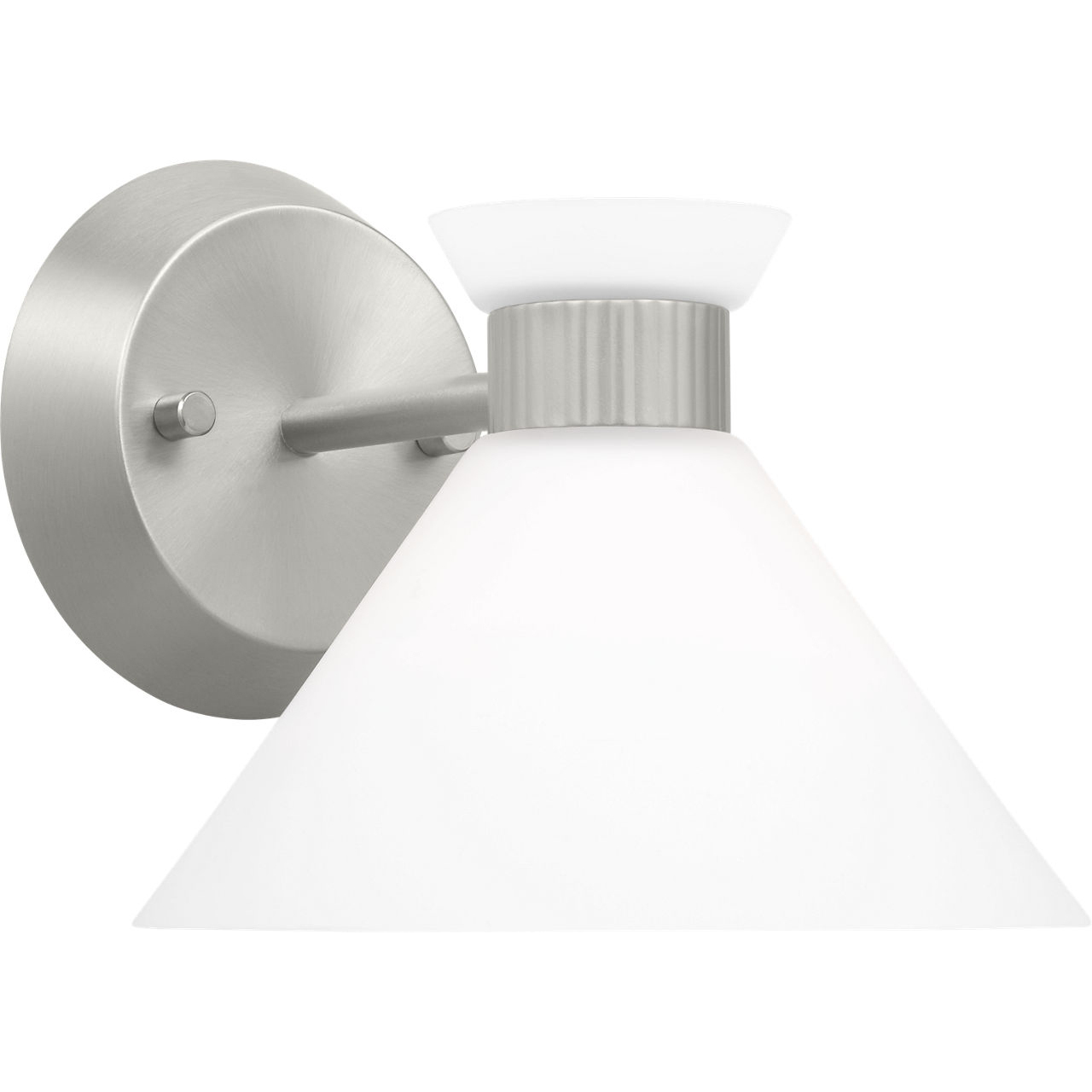 Drew & Jonathan Belcarra 1 Light 7.5 inch Brushed Steel Sconce Wall Light