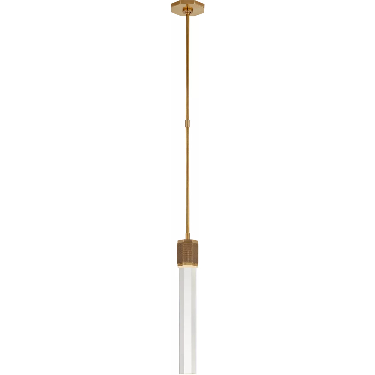 Lauren Rottet Fascio LED 3 inch Hand-Rubbed Antique Brass Pendant Ceiling Light