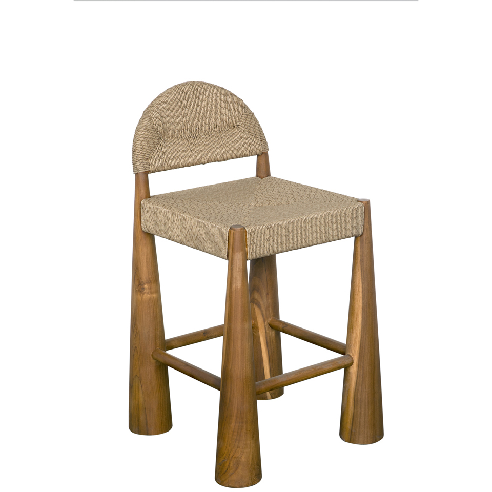 Laredo 34 inch Clear Coat Flat Counter Stool
