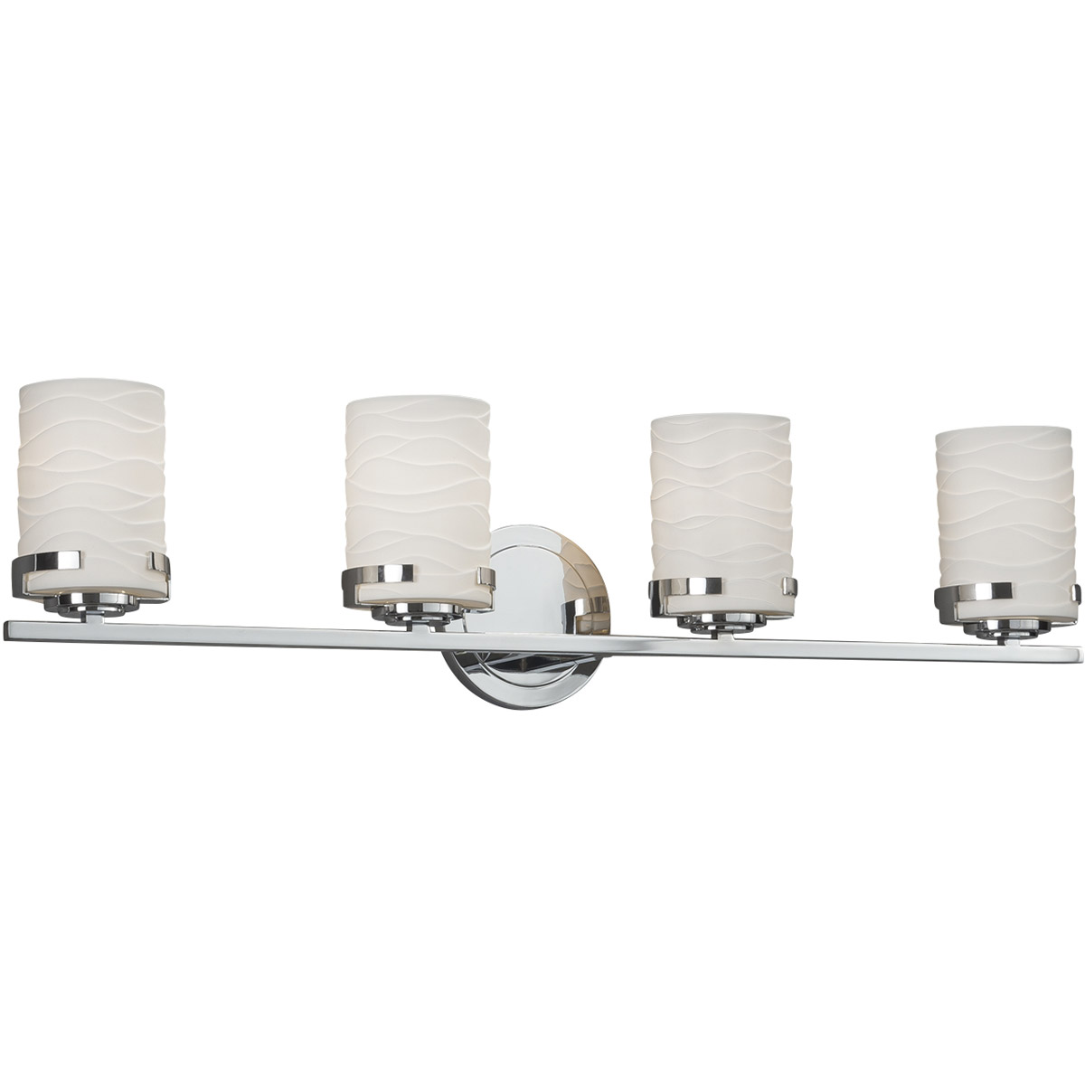Limoges LED 31.5 inch Polished Chrome Vanity Light Wall Light in 2800 Lm LED, Waves