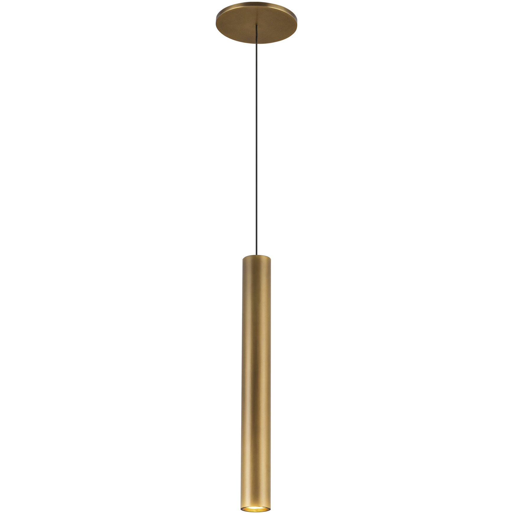 Mason LED 1.63 inch Vintage Brass Pendant Ceiling Light