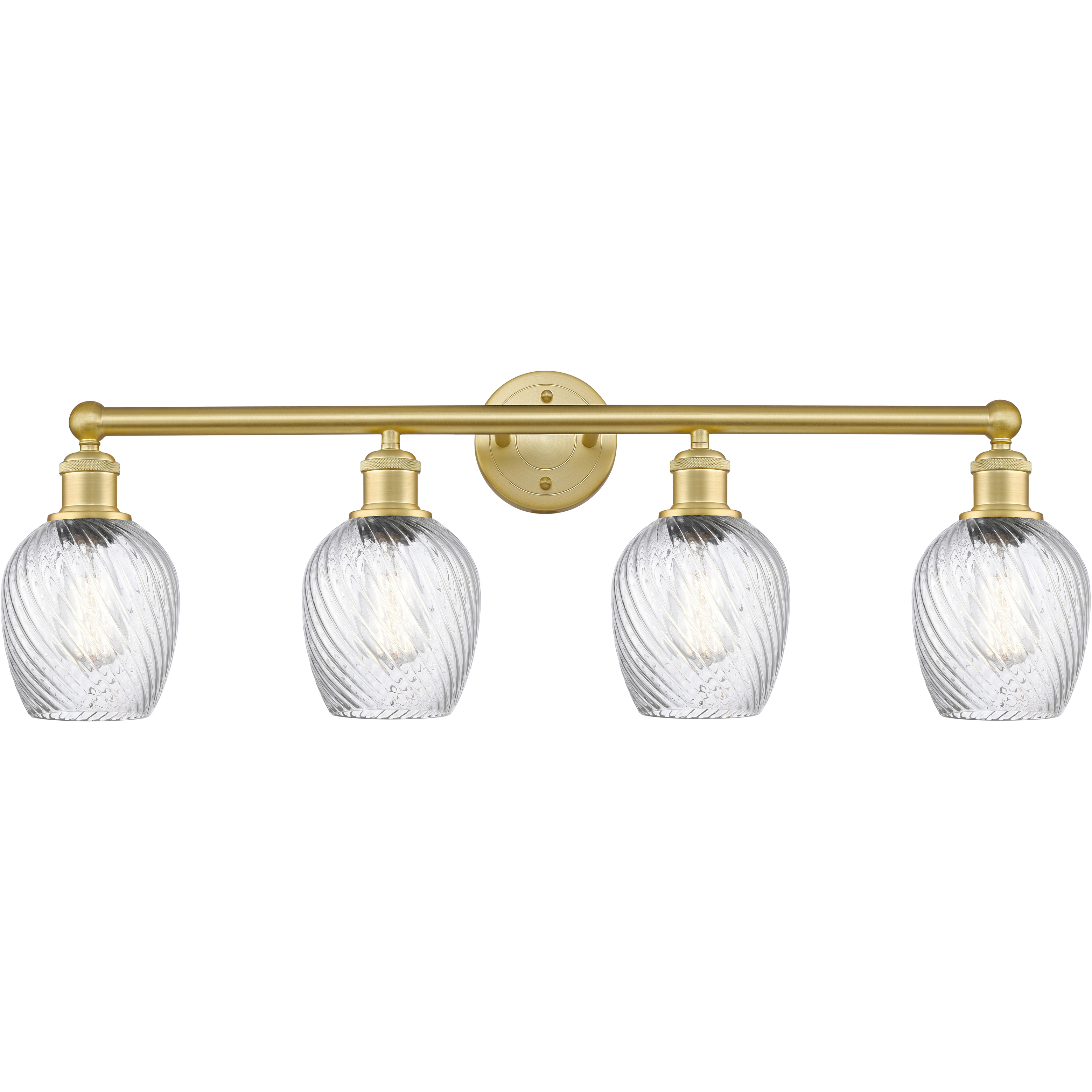Salina 4 Light 32 inch Satin Gold Bath Vanity Light Wall Light