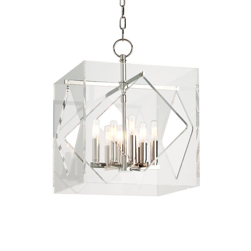 Travis 8 Light 16 inch Polished Nickel Pendant Ceiling Light